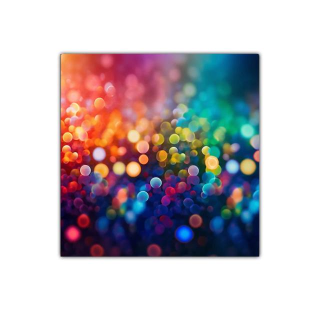 Cuadro decorativo con efectos de luz y colores vibrantes