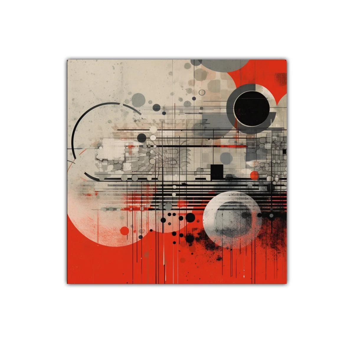 Composición abstracta con formas geométricas y colores intensos — imagen principal
