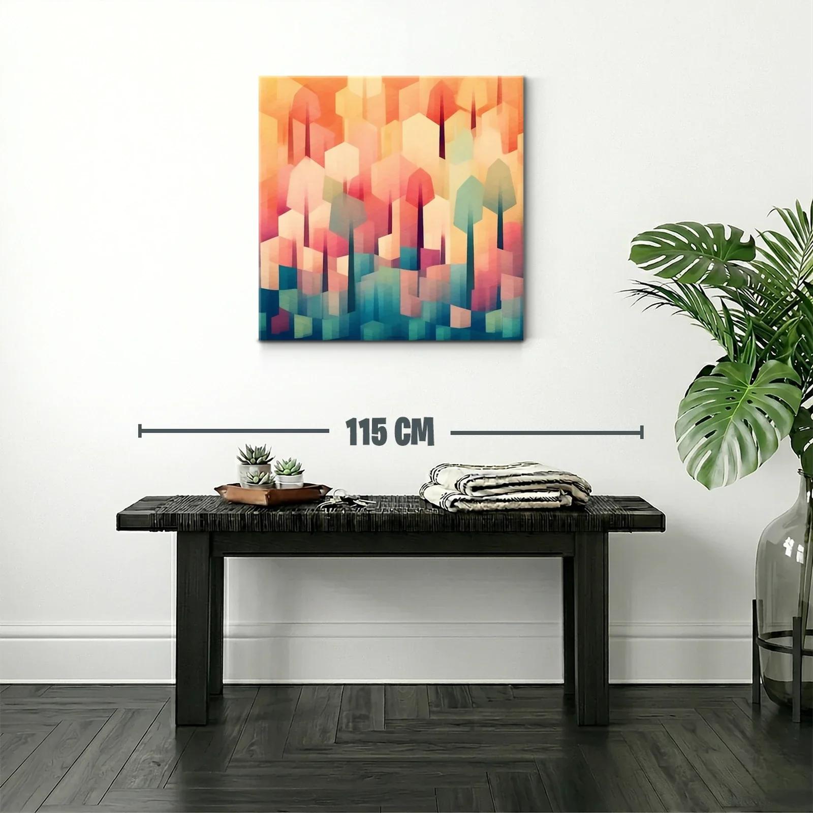Abstracto juego de luces con formas geométricas vibrantes — miniatura 2