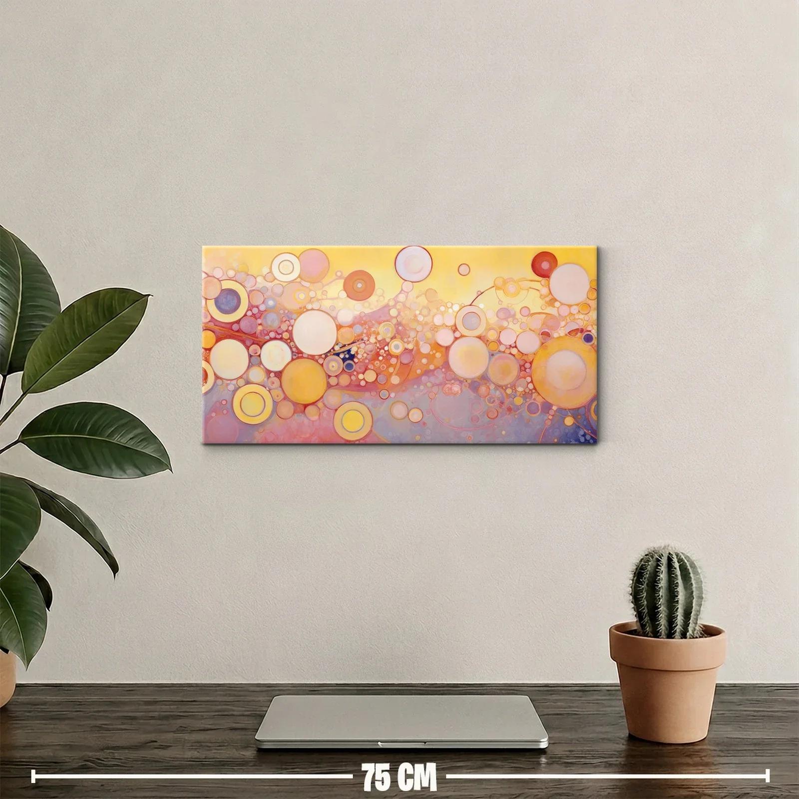 Cuadro círculos abstractos con ritmo flotante — miniatura 2