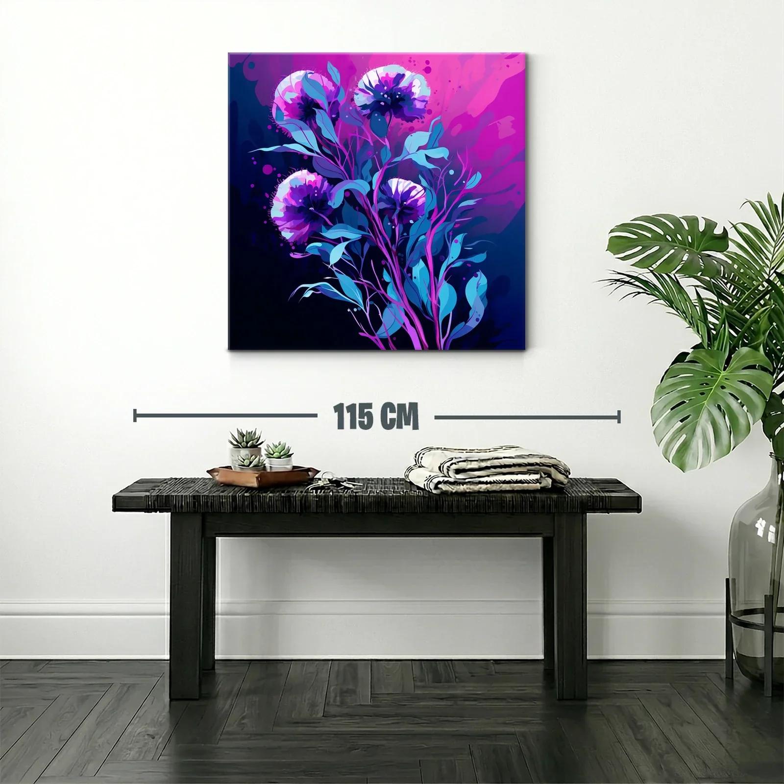 Impactante ramo floral en tonos violetas y azules intensos — miniatura 2