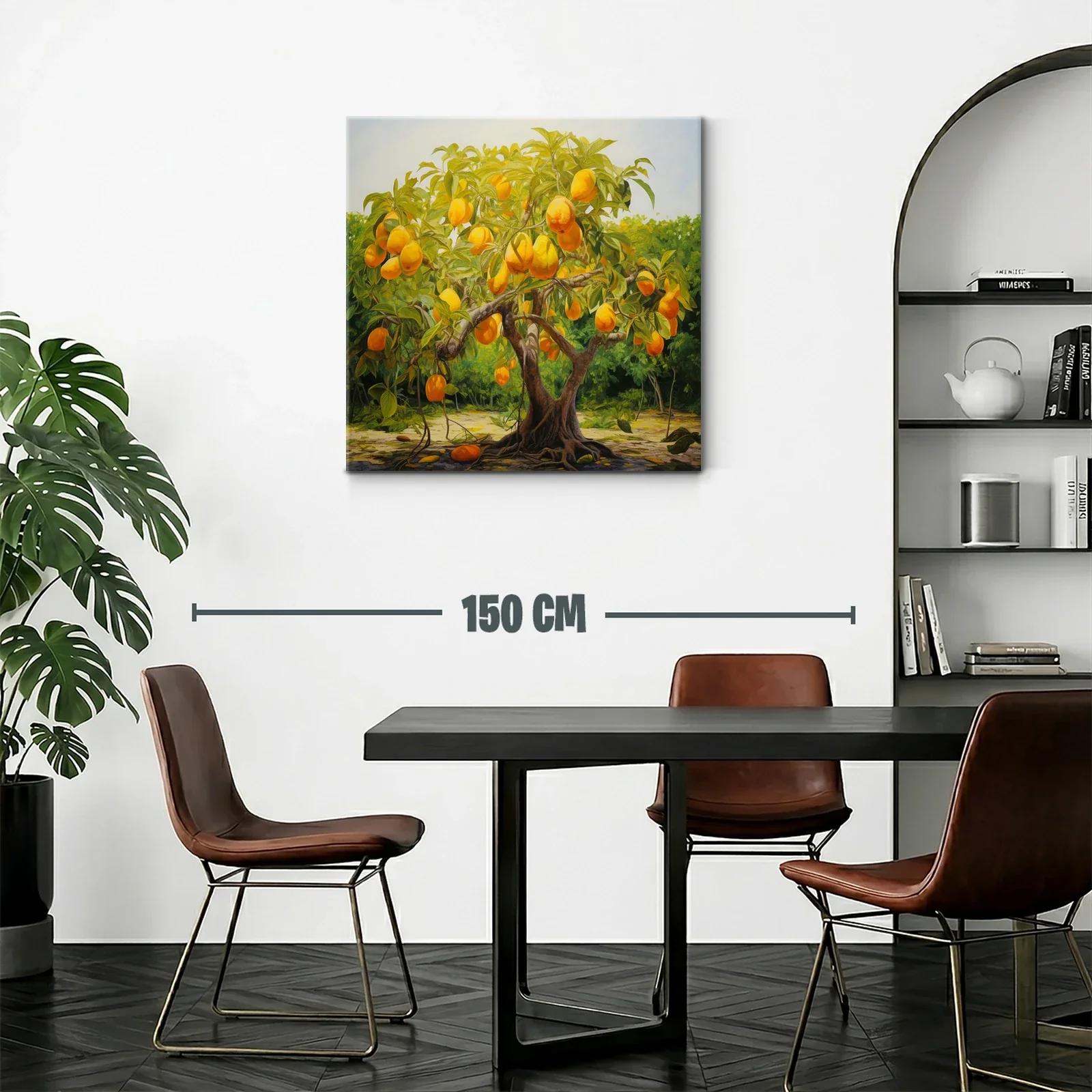 Árbol de frutas doradas en paisaje natural vibrante — miniatura 2