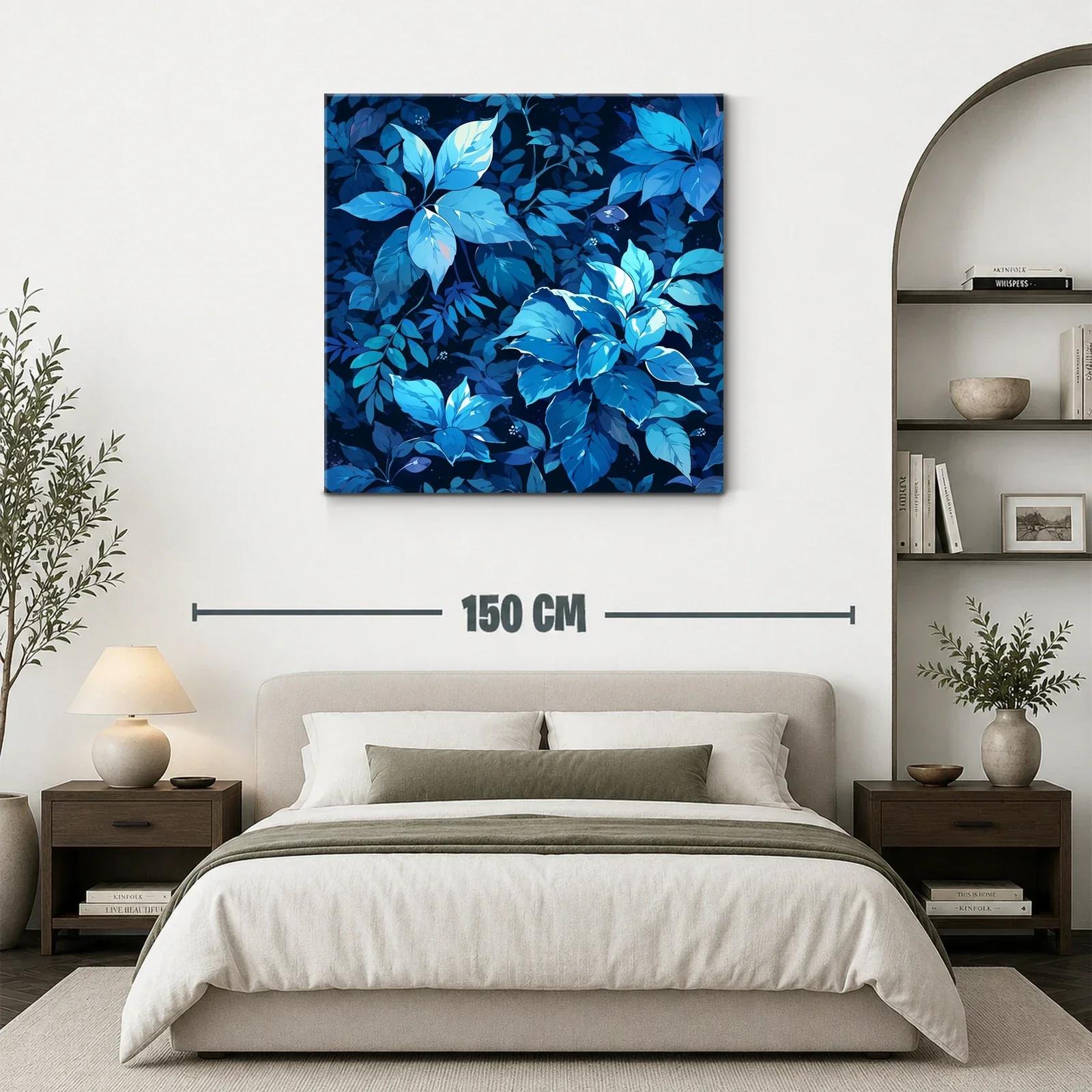 Elegancia natural en tonos azules de follaje exuberante — miniatura 3