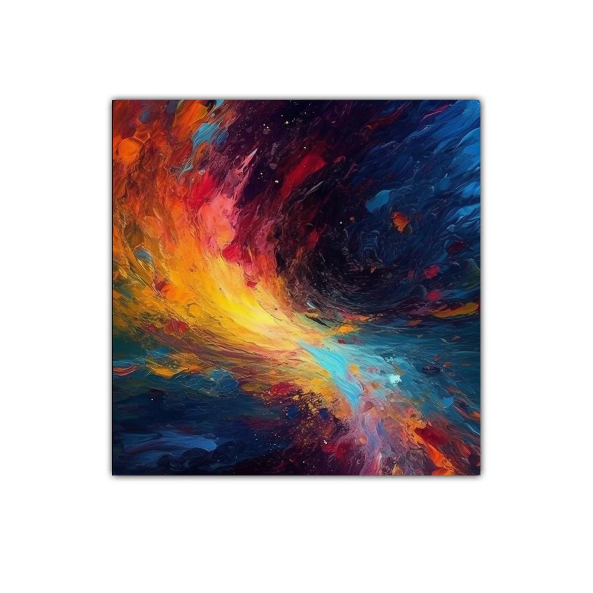 Explosión de color en composición abstracta vibrante — imagen principal