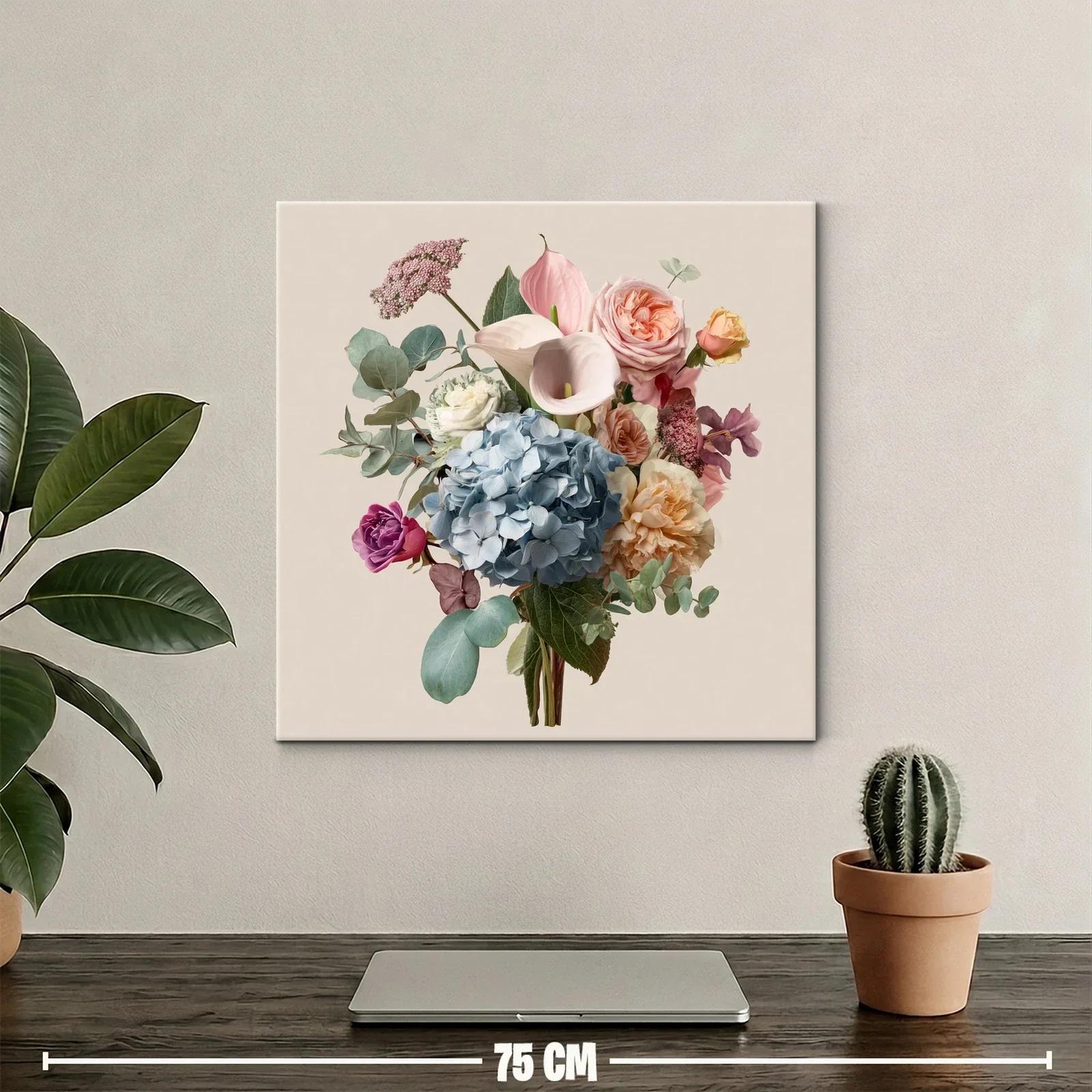 Ramo elegante con flores delicadas y tonos pastel suaves — miniatura 2