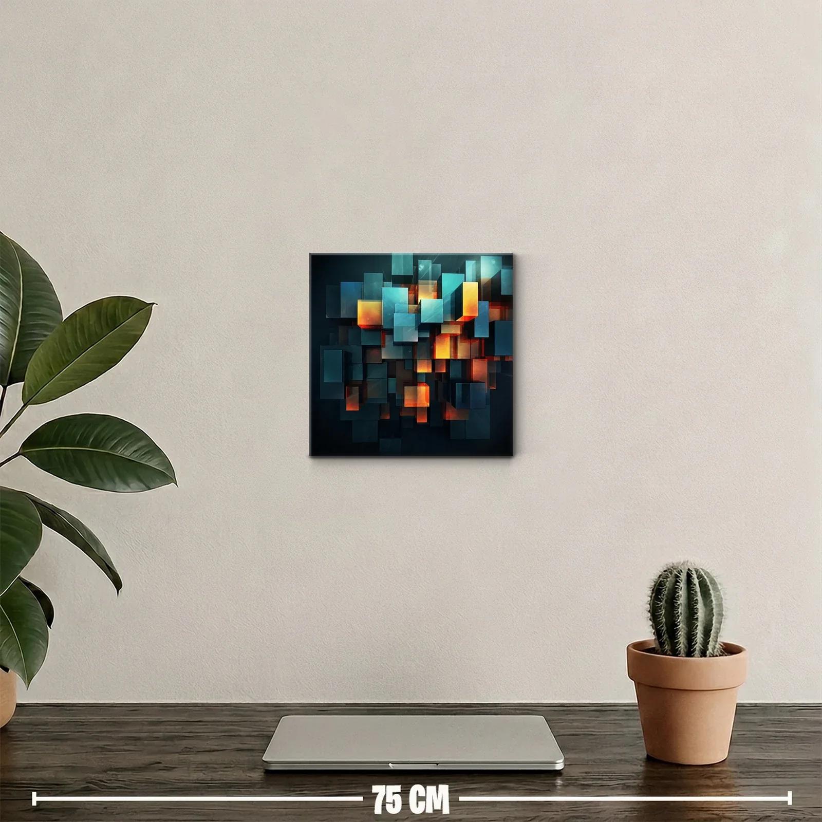 Composición geométrica con luces cálidas y frías — miniatura 2