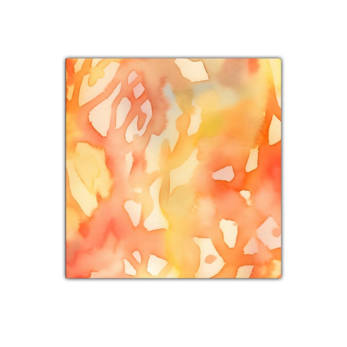 Cuadro decorativo abstracto en tonos cálidos y vibrantes — imagen principal