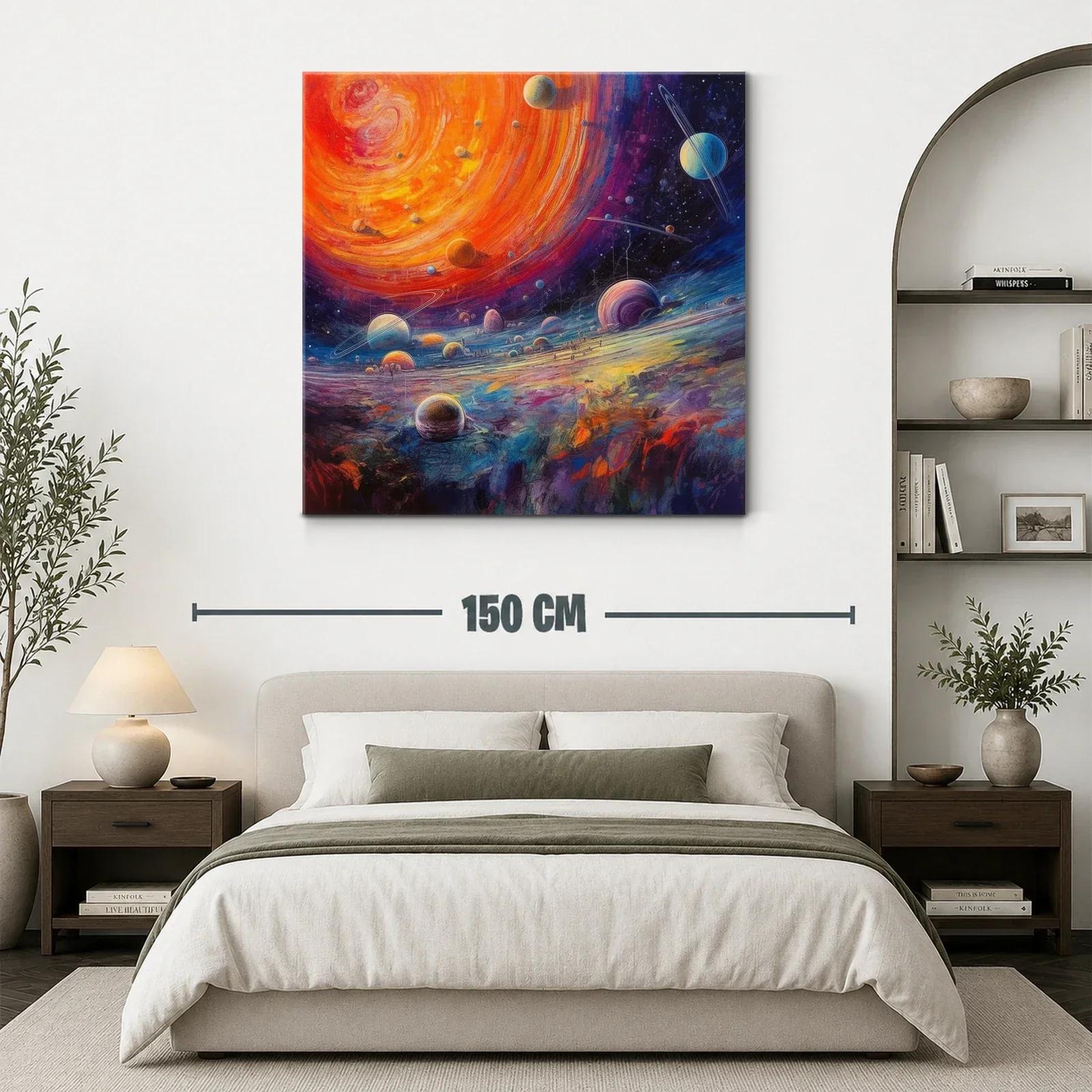 Universo Vibrante con Planetas en Movimiento — miniatura 3
