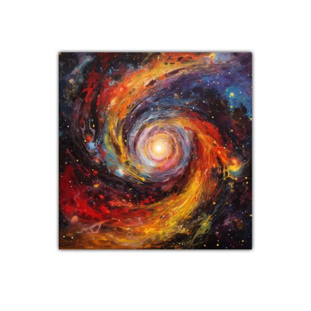 Tormenta de luz en espiral cósmica vibrante