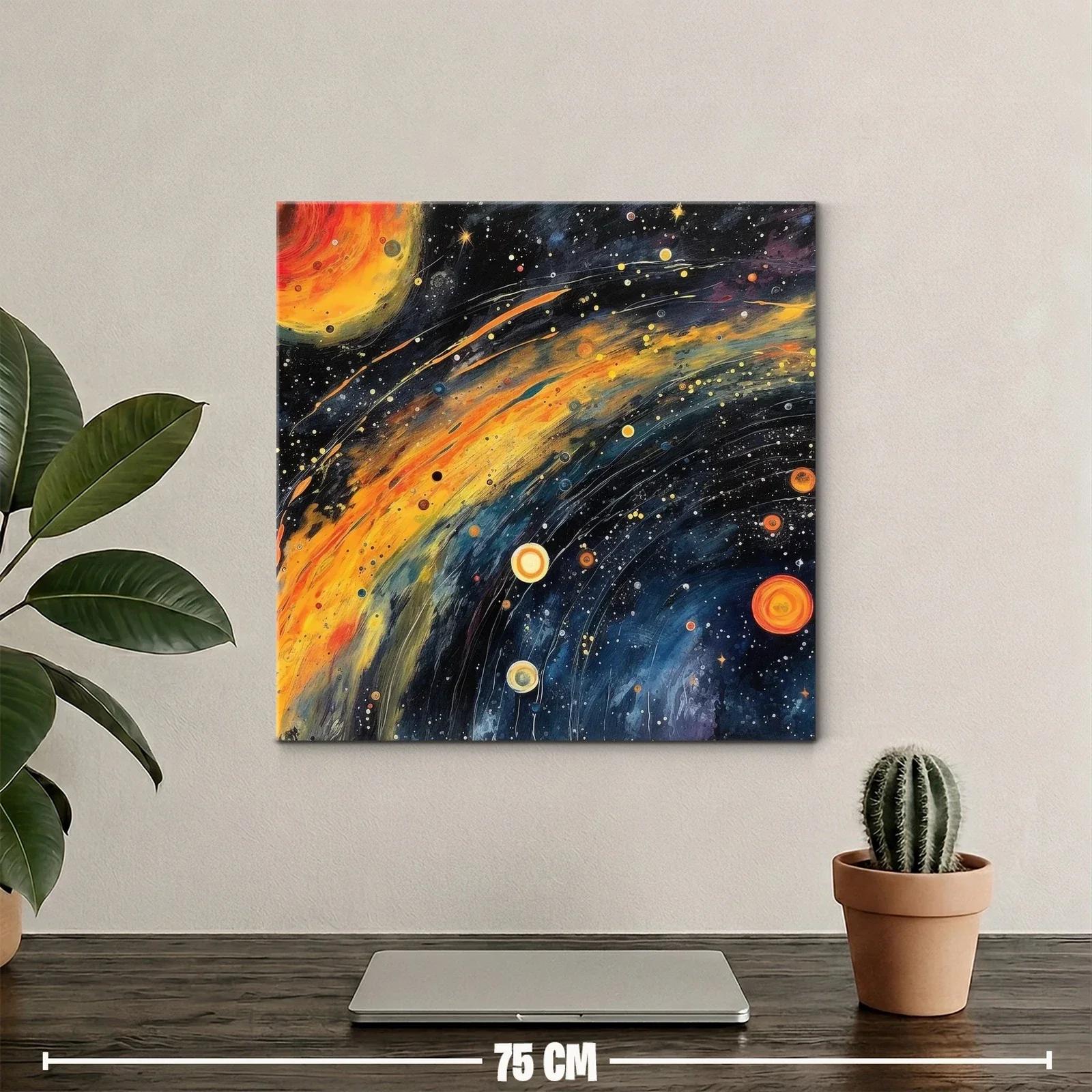 Energía cósmica con galaxias y estrellas vibrantes — miniatura 2