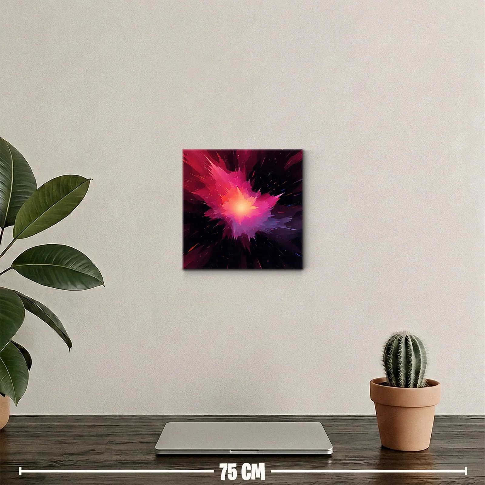 Explosión de colores intensos en fondo oscuro — miniatura 2