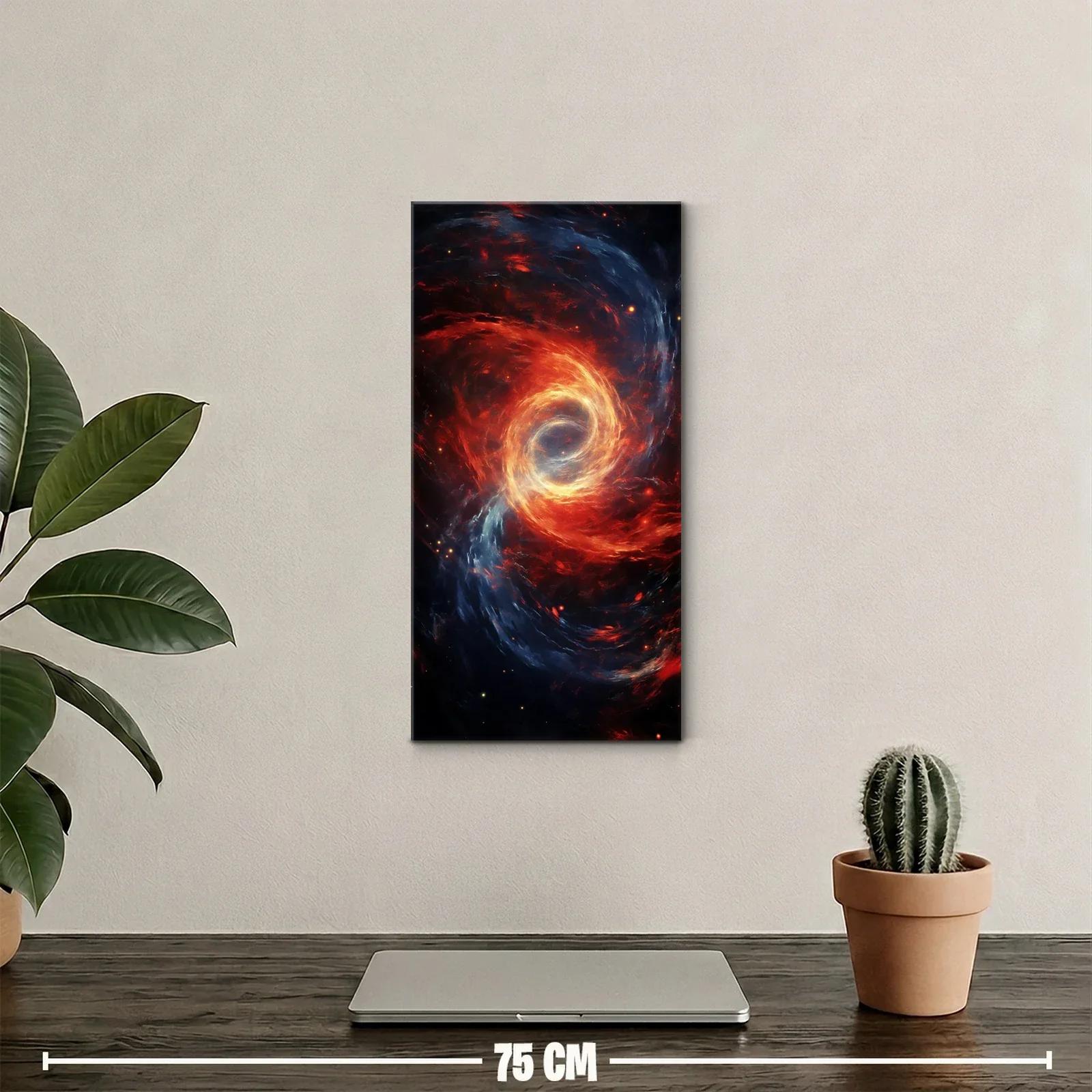 Cuadro agujero negro con vórtice brillante — miniatura 2
