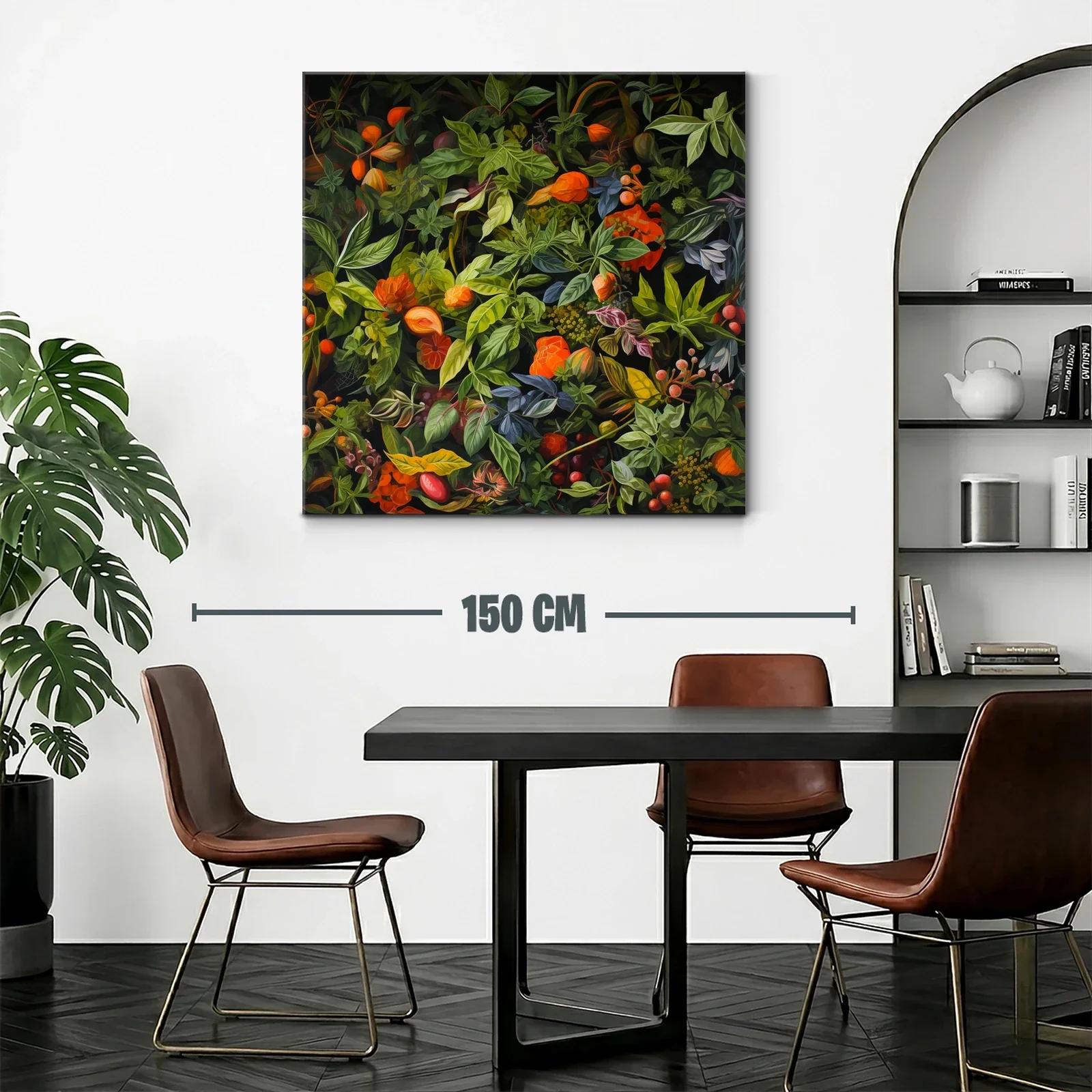 Exuberante composición de hojas y flores en tonos otoñales — miniatura 2
