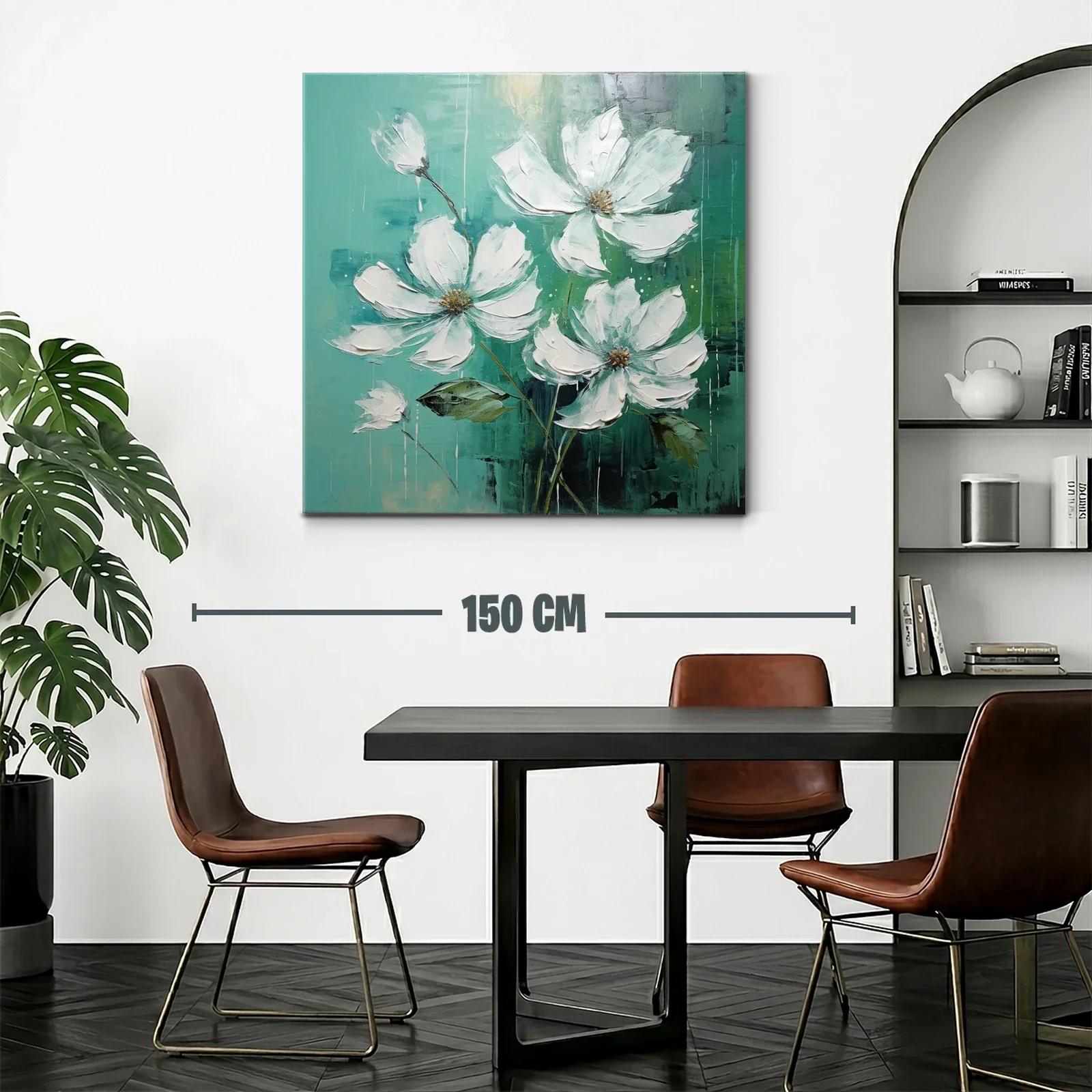 Floral delicadeza en tonos verdes y blancos — miniatura 2