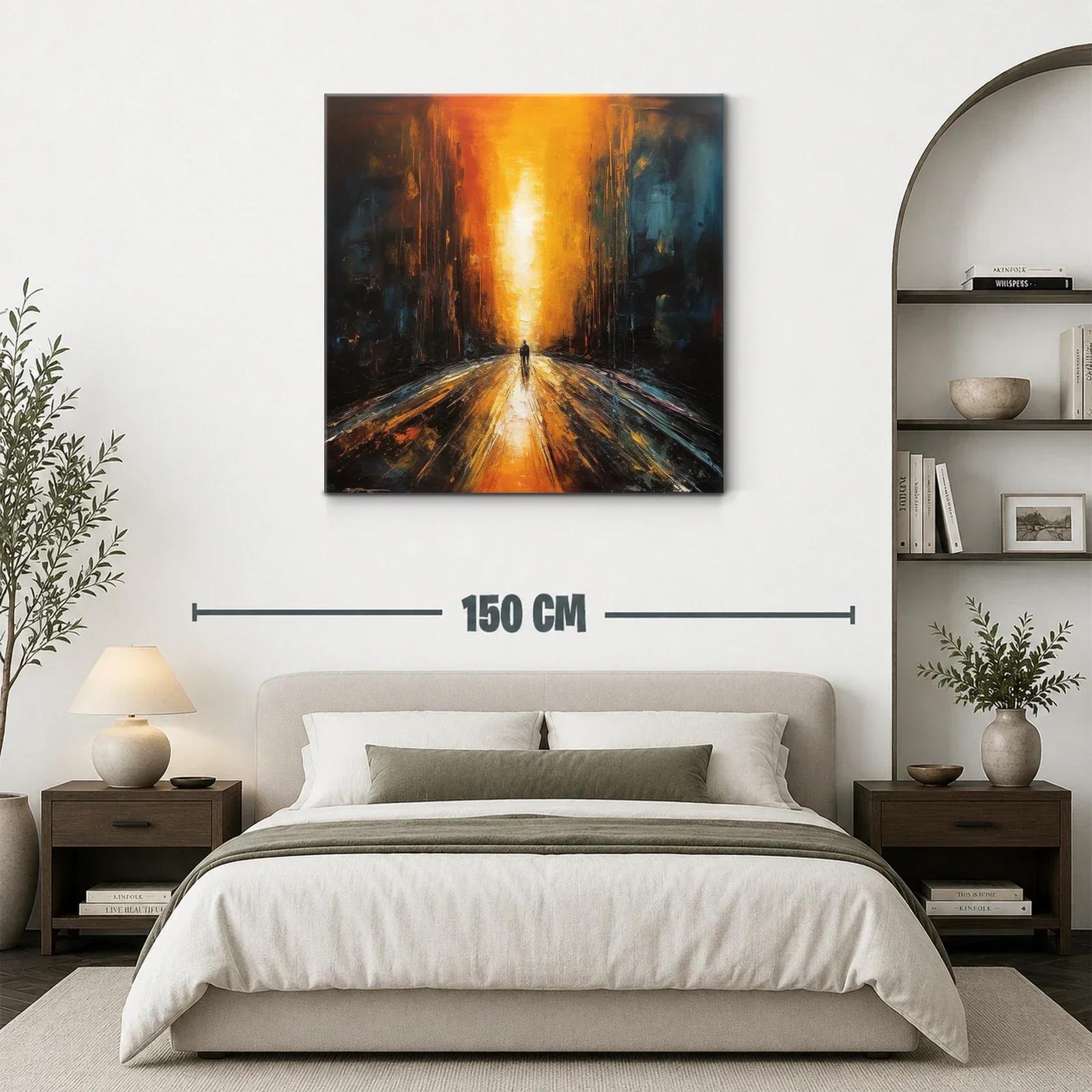 Camino de luz entre sombras intensas y cálidas — miniatura 3