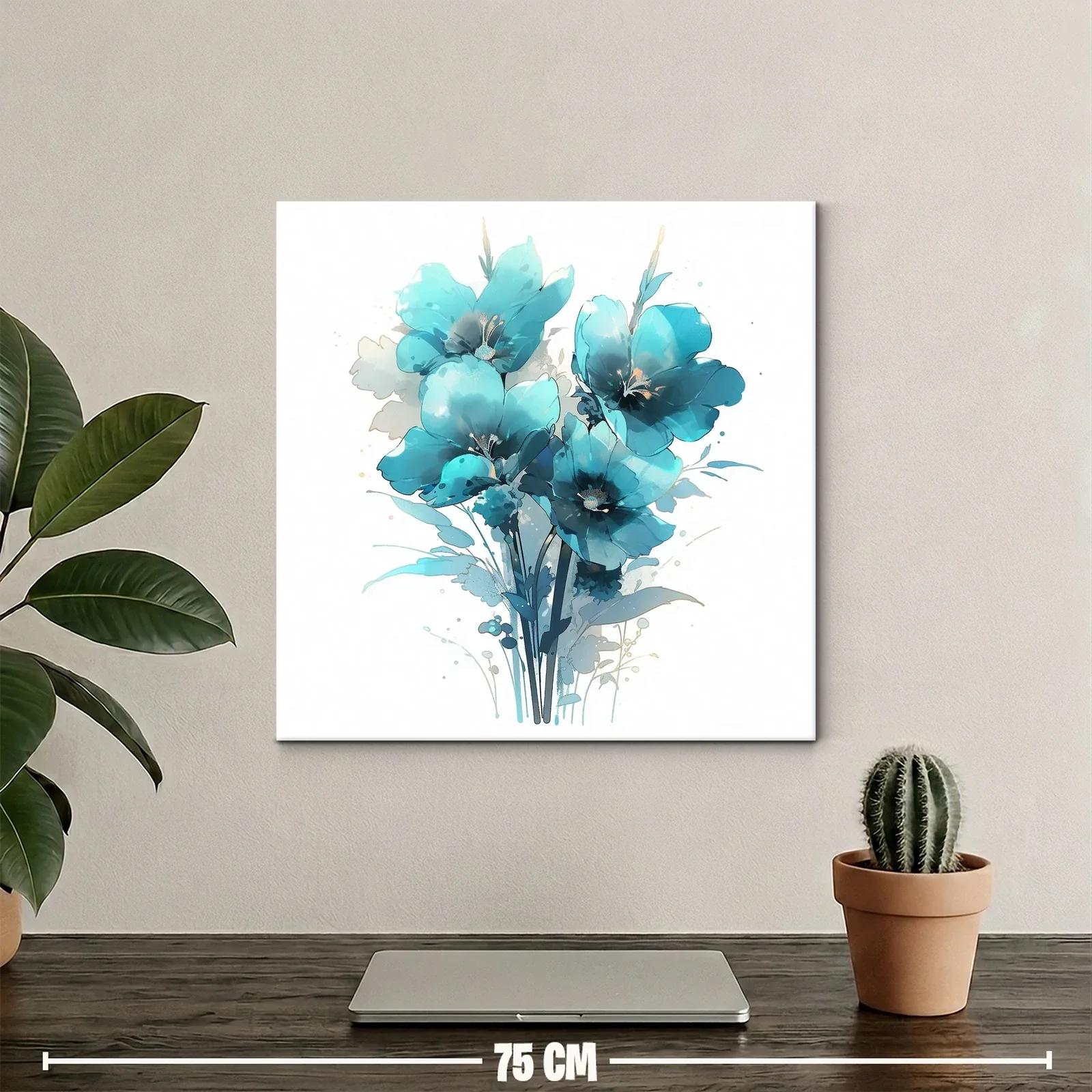 Ramo de flores azules con estilo delicado y moderno — miniatura 2