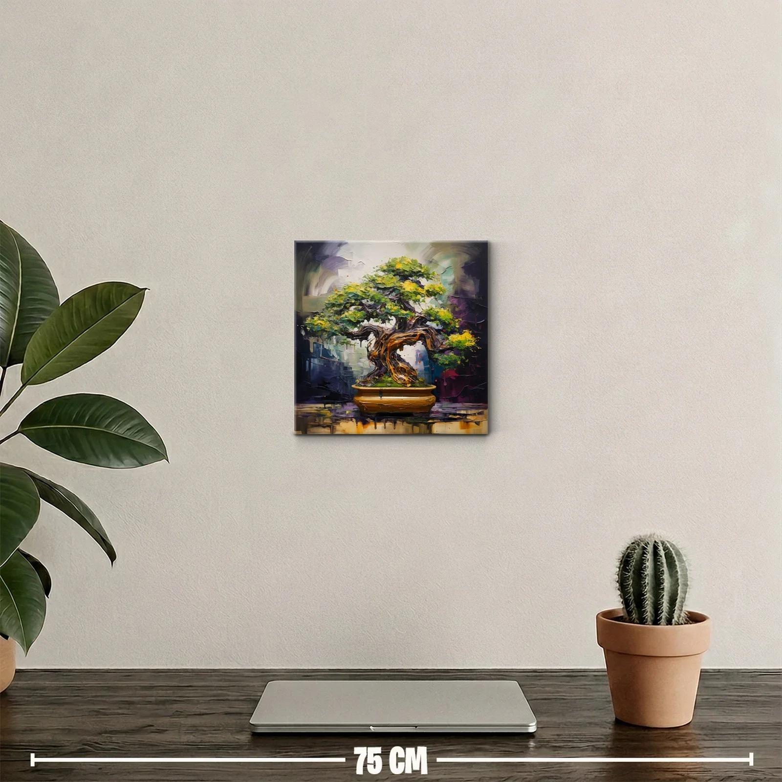 Cuadro Árbol Bonsái lleno de vida y color vibrante — miniatura 2