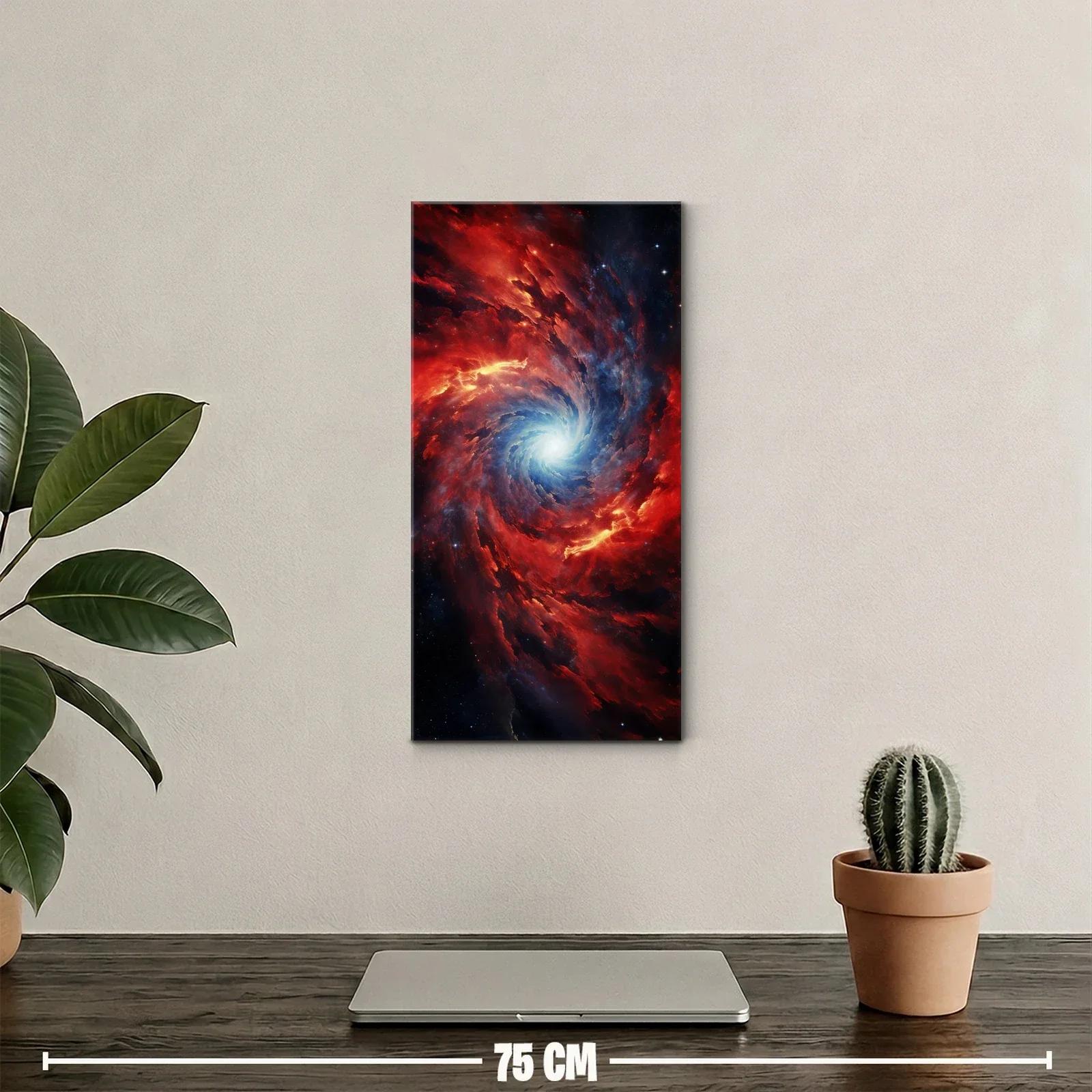 Cuadro galaxia espiral con núcleo blanco intenso — miniatura 2