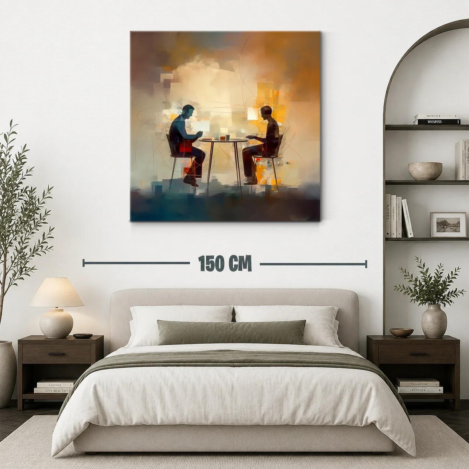 Encuentro íntimo entre sombras y luces cálidas — miniatura 3