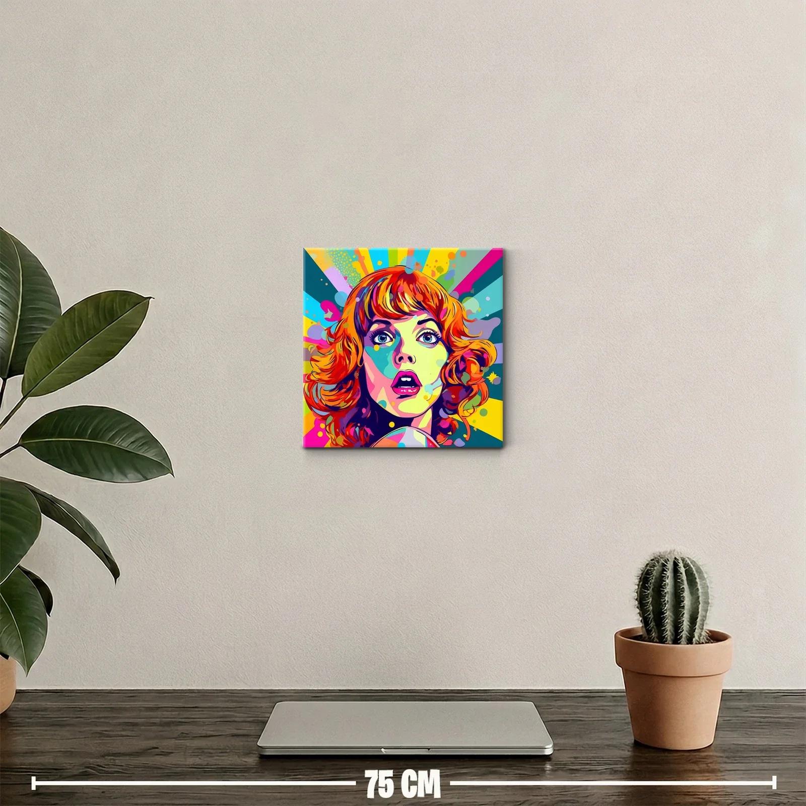 Retrato vibrante con explosión de color y emoción intensa — miniatura 2