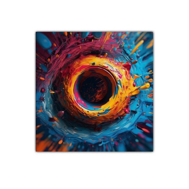 Explosión de color vibrante y movimiento dinámico