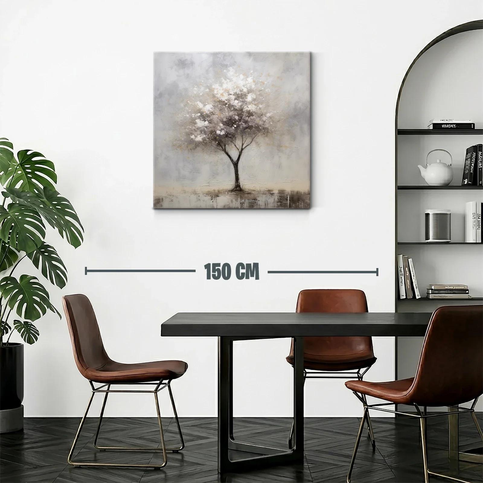 Árbol sereno en tonos suaves y neutros — miniatura 2