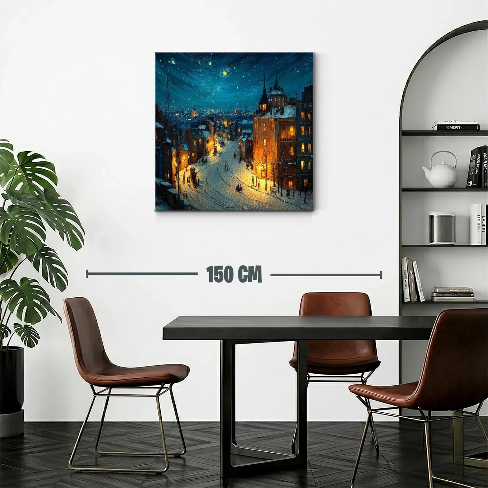 Atardecer nocturno en ciudad con luces cálidas — miniatura 2