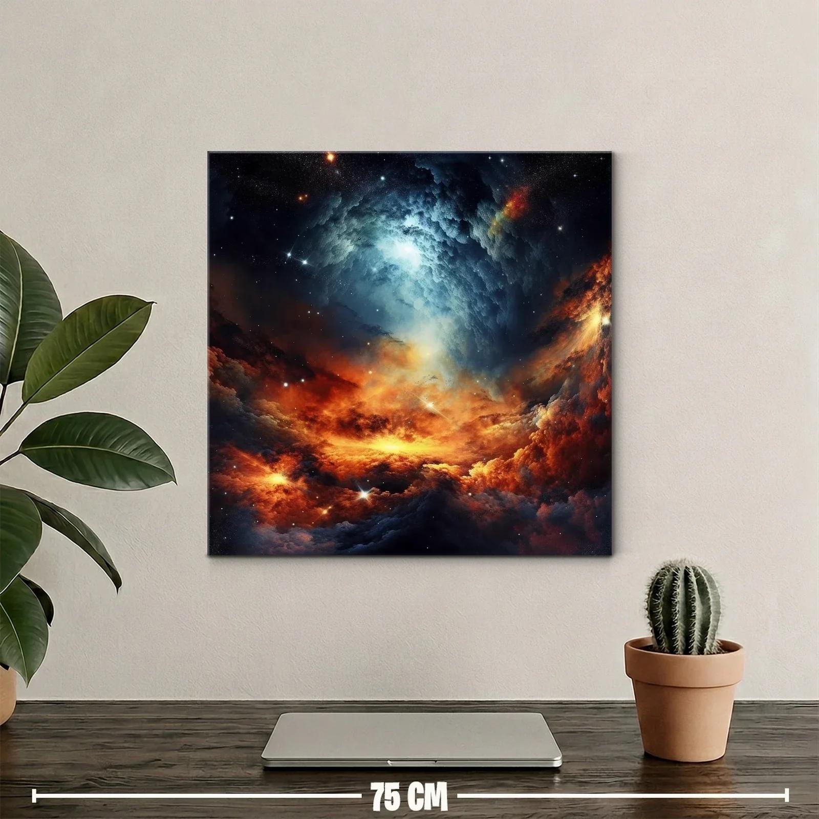 Galaxia en Llamas con Espirales de Luz Brillante — miniatura 2