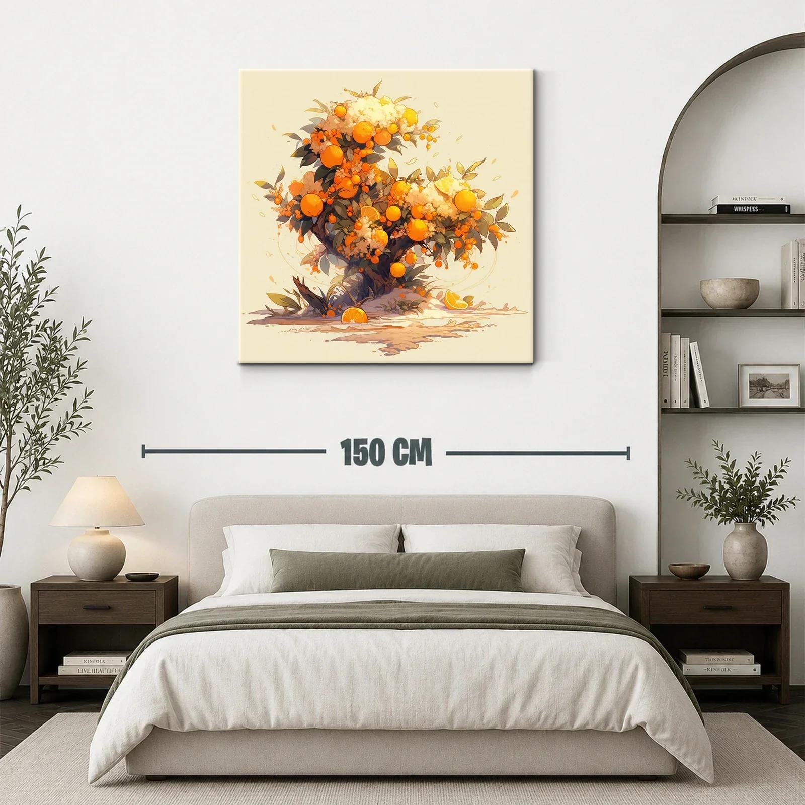Árbol de naranjas vibrante y lleno de vida — miniatura 3