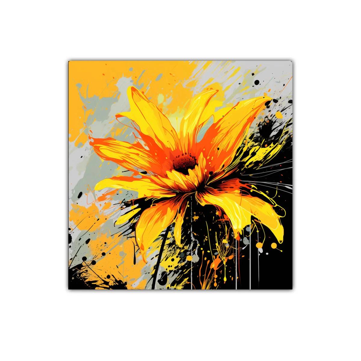 Flor vibrante en explosión de color amarillos y naranjas — imagen principal