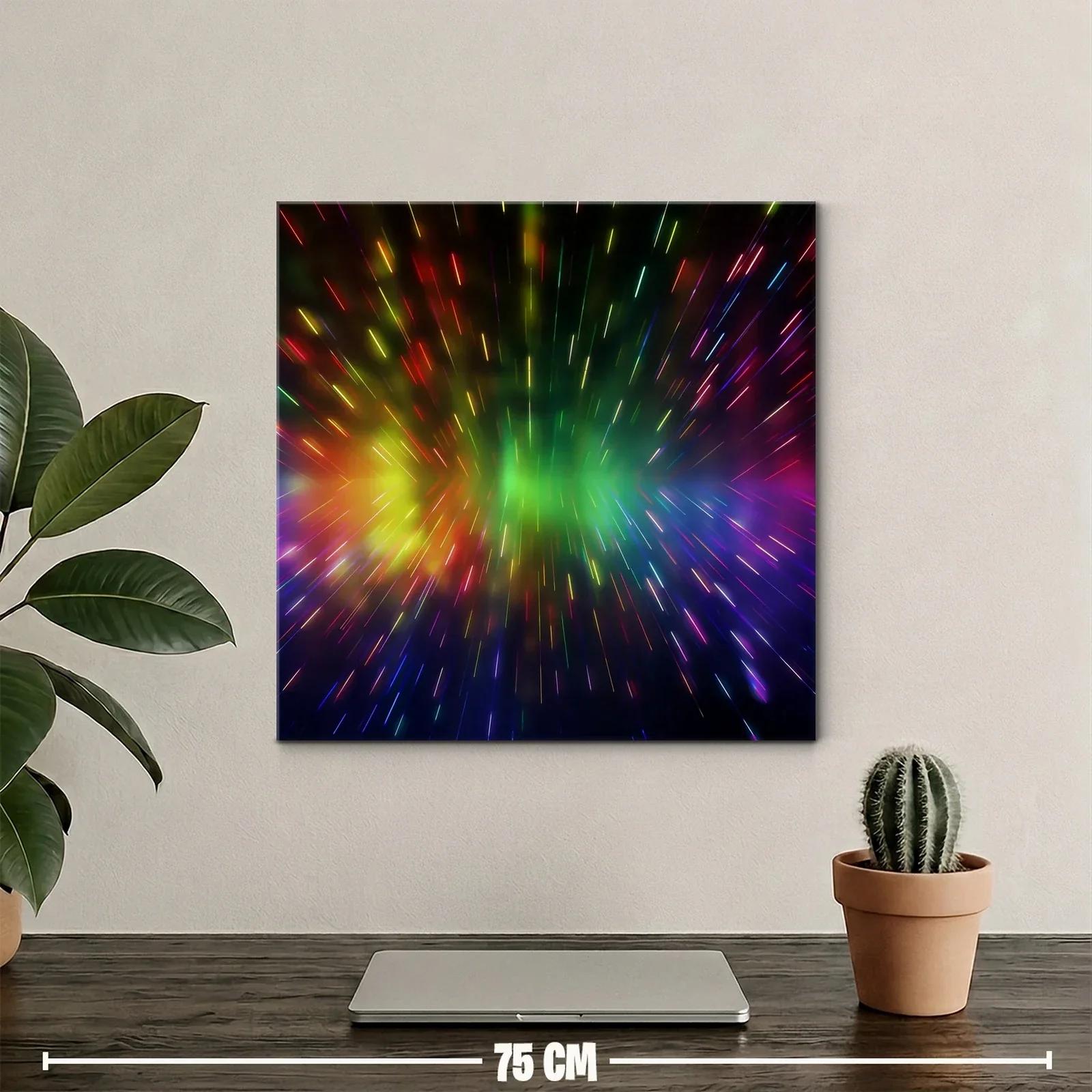 Explosión de luces vibrantes en movimiento caleidoscópico — miniatura 2