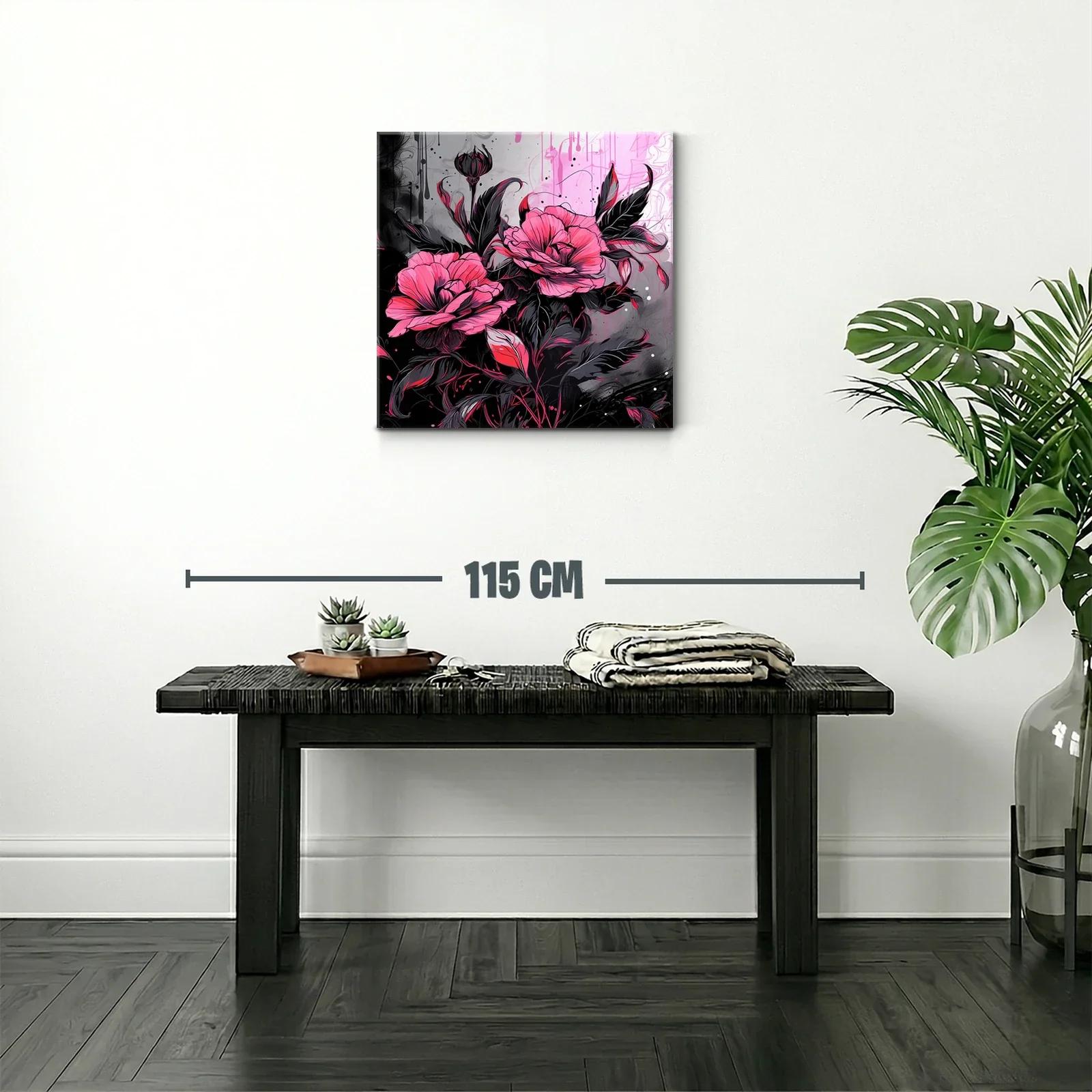 Flores vibrantes con contrastes intensos y elegancia moderna — miniatura 2