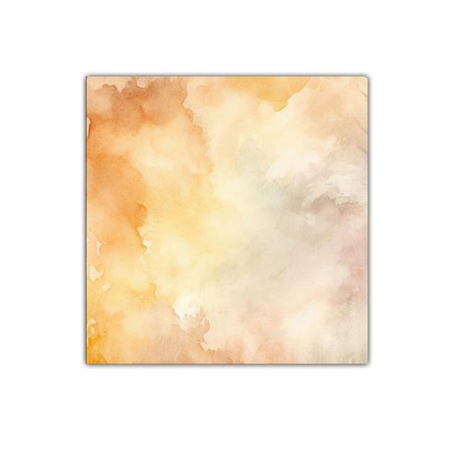 Cuadro decorativo con acuarela en tonos cálidos y suaves