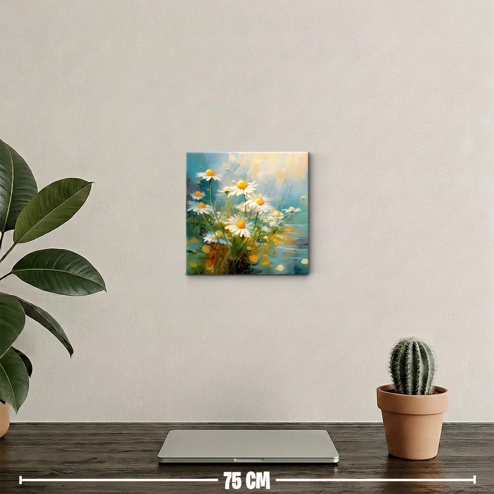 Cuadro decorativo con ramo de margaritas luminosas — miniatura 2
