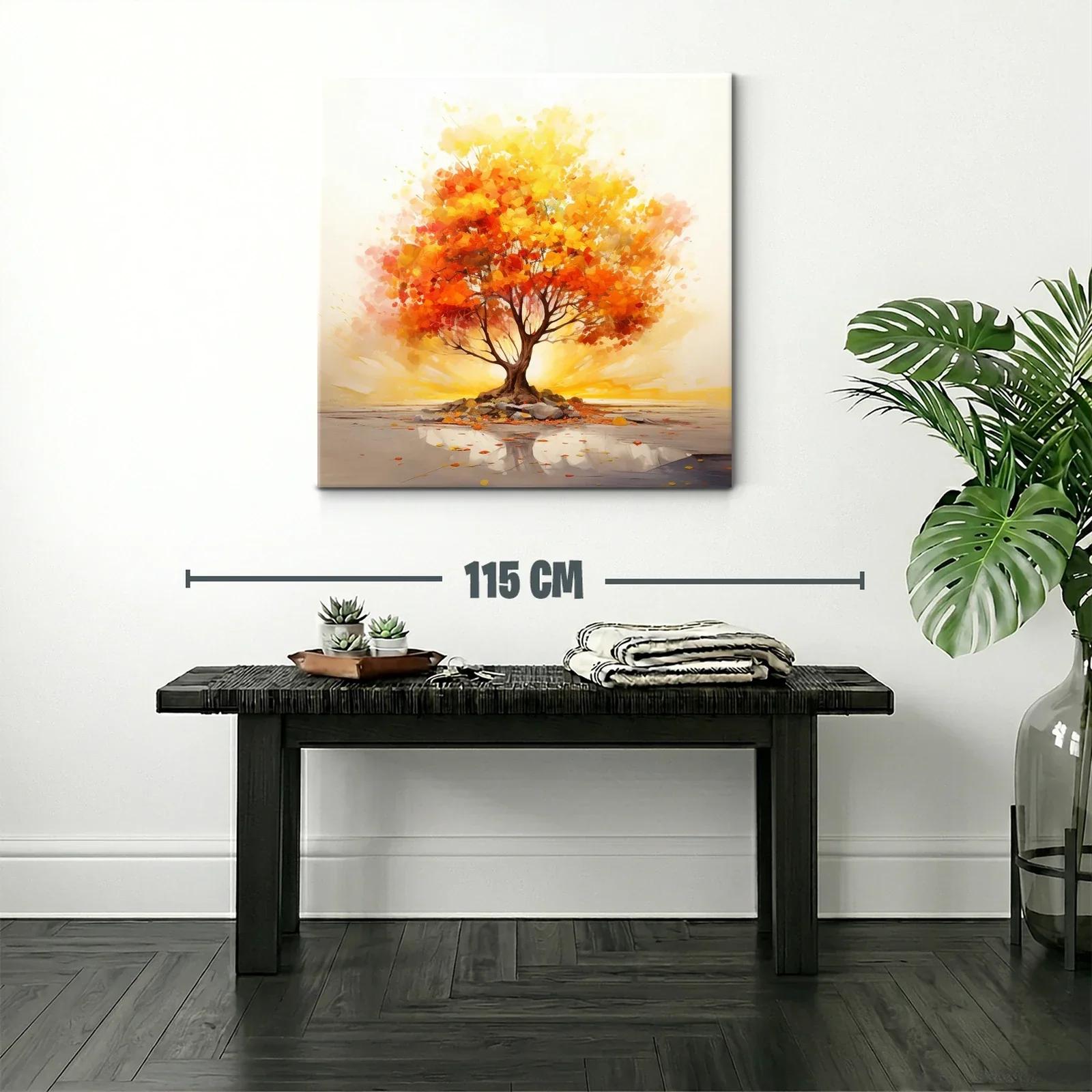 Árbol en tonos cálidos que emana luz interior — miniatura 2