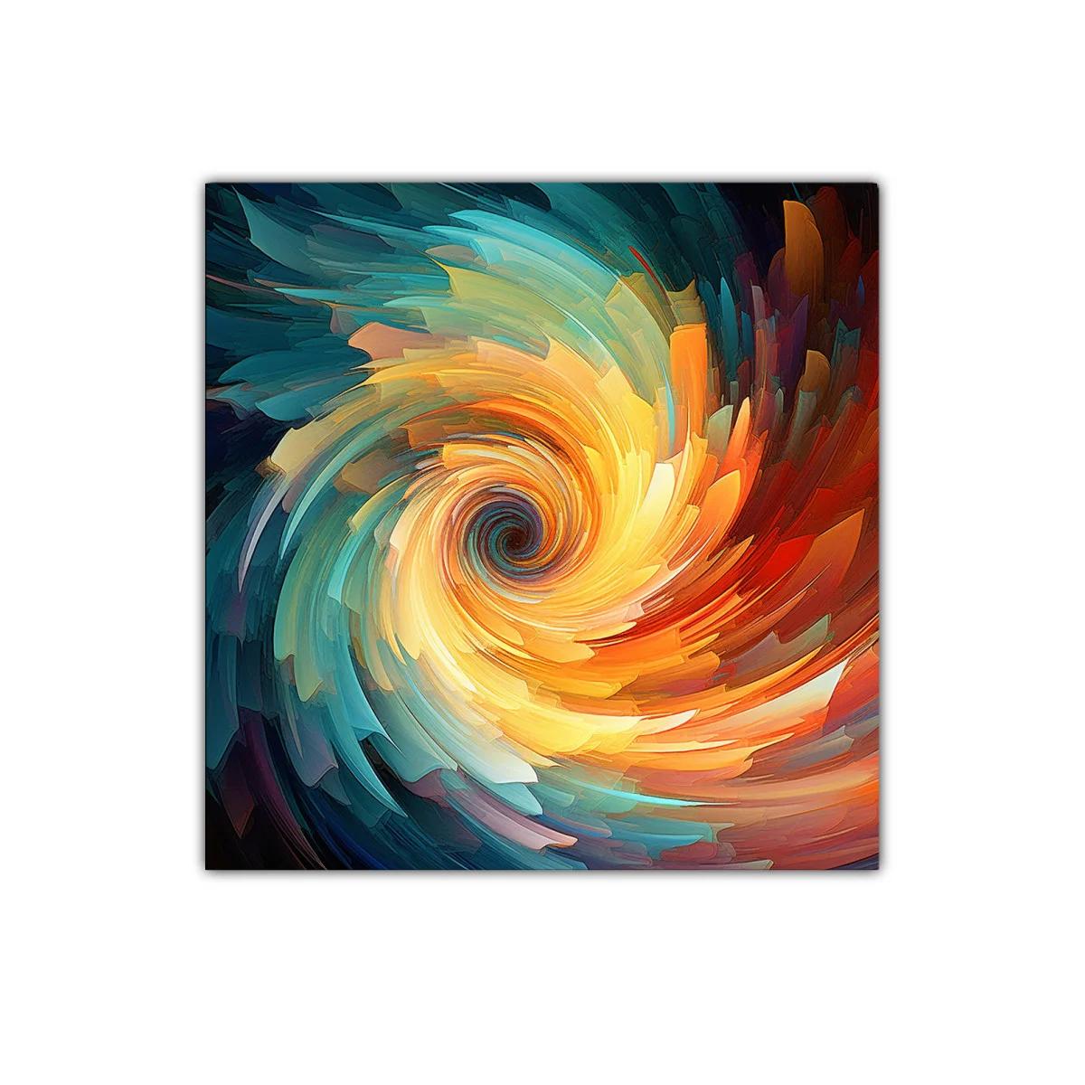 Cuadro Espiral de Colores Intensos y Dinámicos — imagen principal