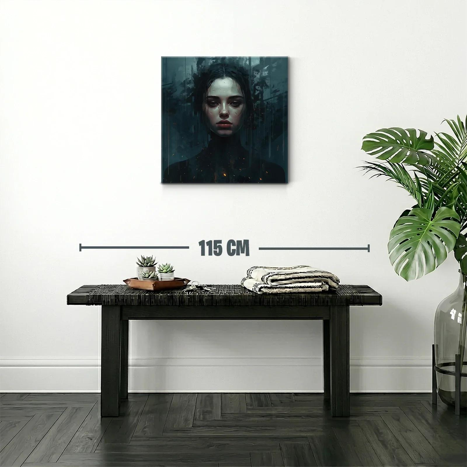 Retrato oscuro y enigmático con expresión intensa — miniatura 2