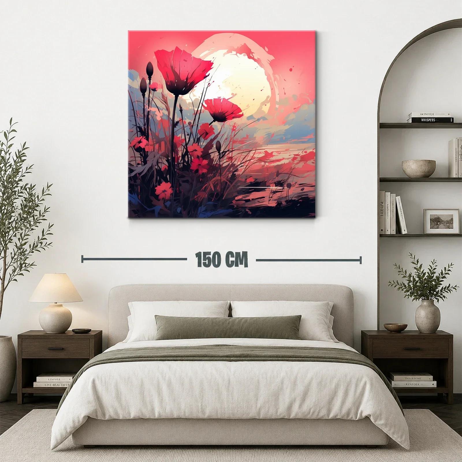 Flores vibrantes al atardecer con tonos cálidos y suaves — miniatura 3