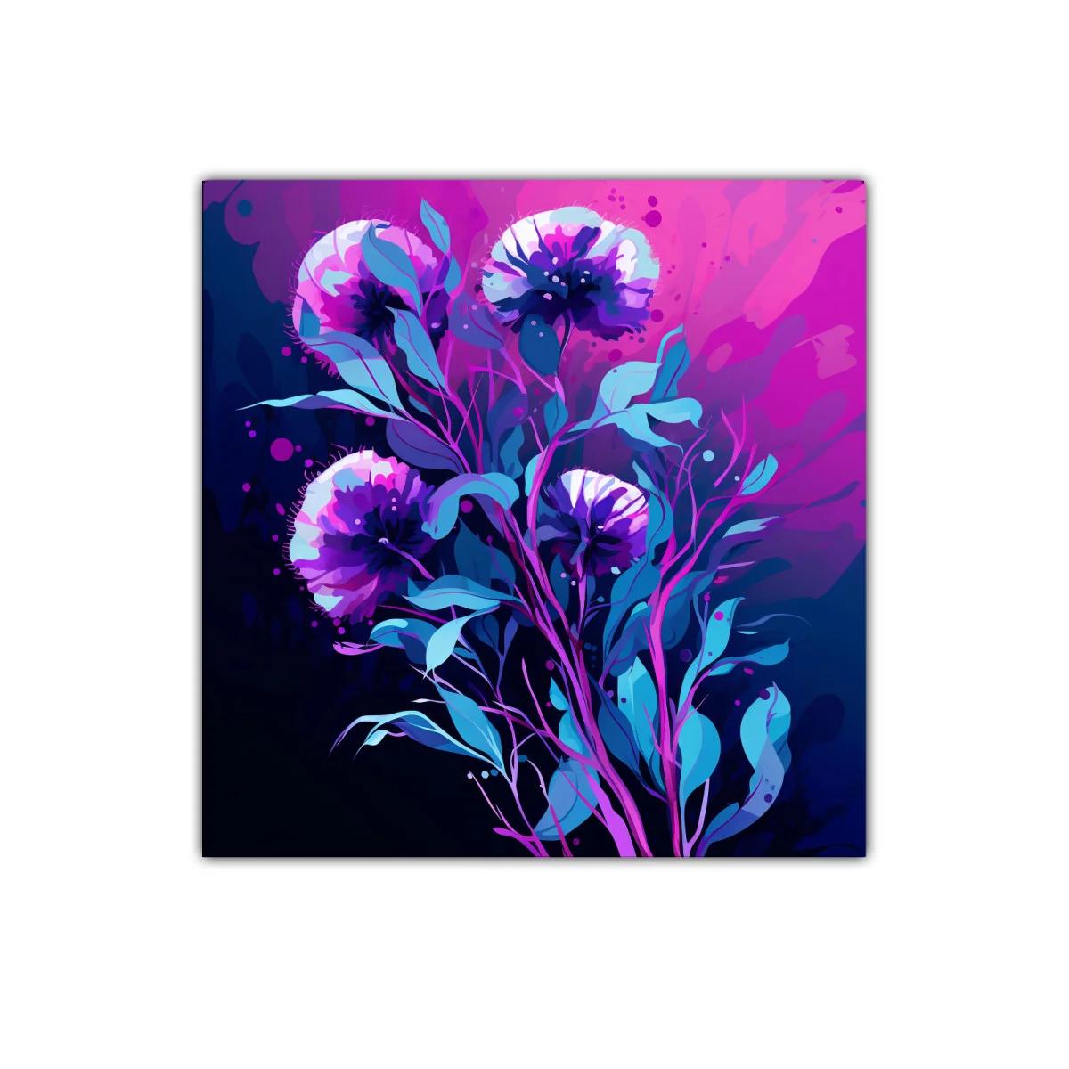 Impactante ramo floral en tonos violetas y azules intensos — imagen principal