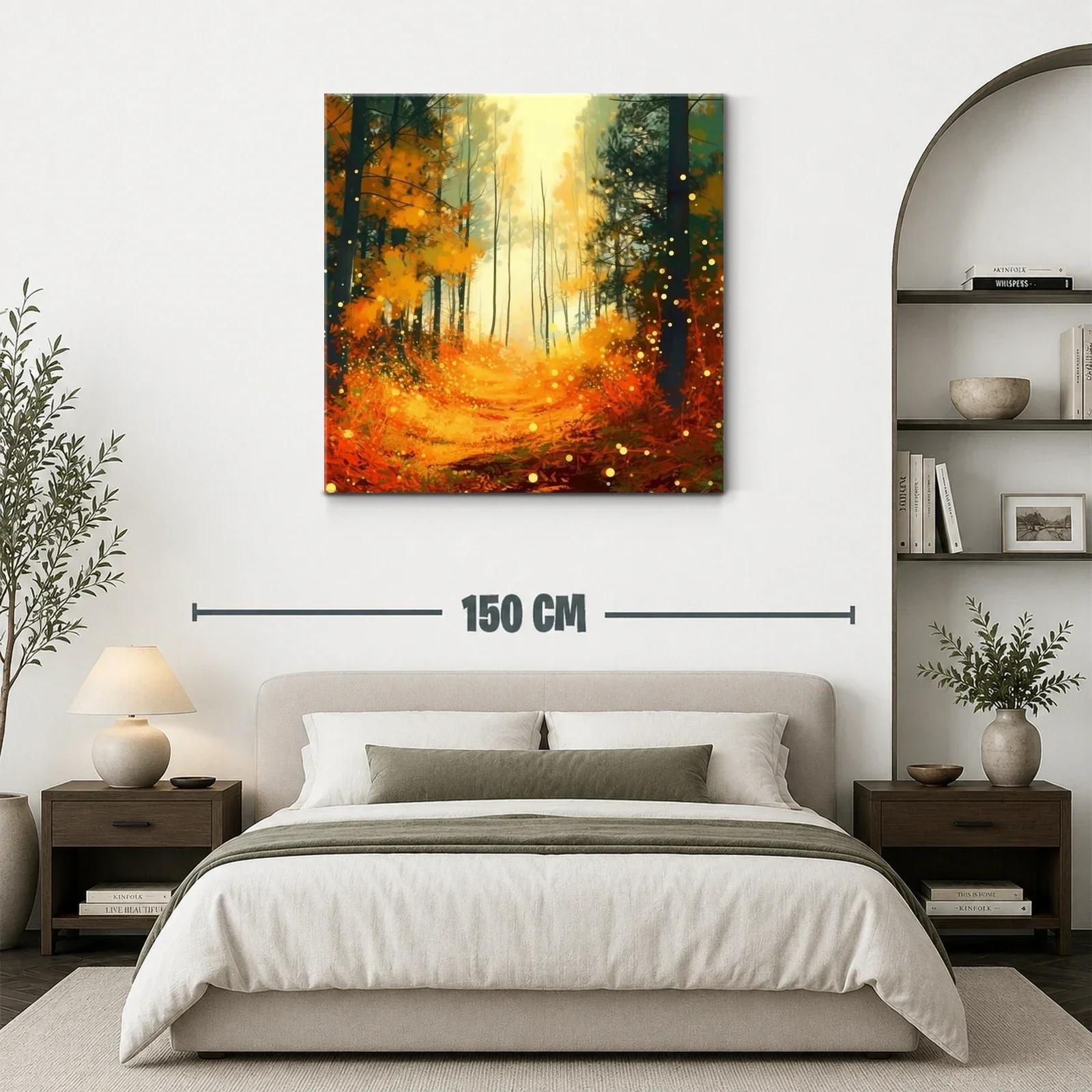 Bosque encantado en tonos cálidos y luminosos — miniatura 3