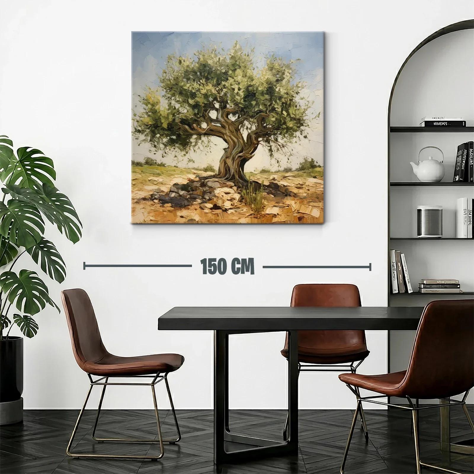 Cuadro árbol de olivo con paisaje sereno y luz natural — miniatura 2