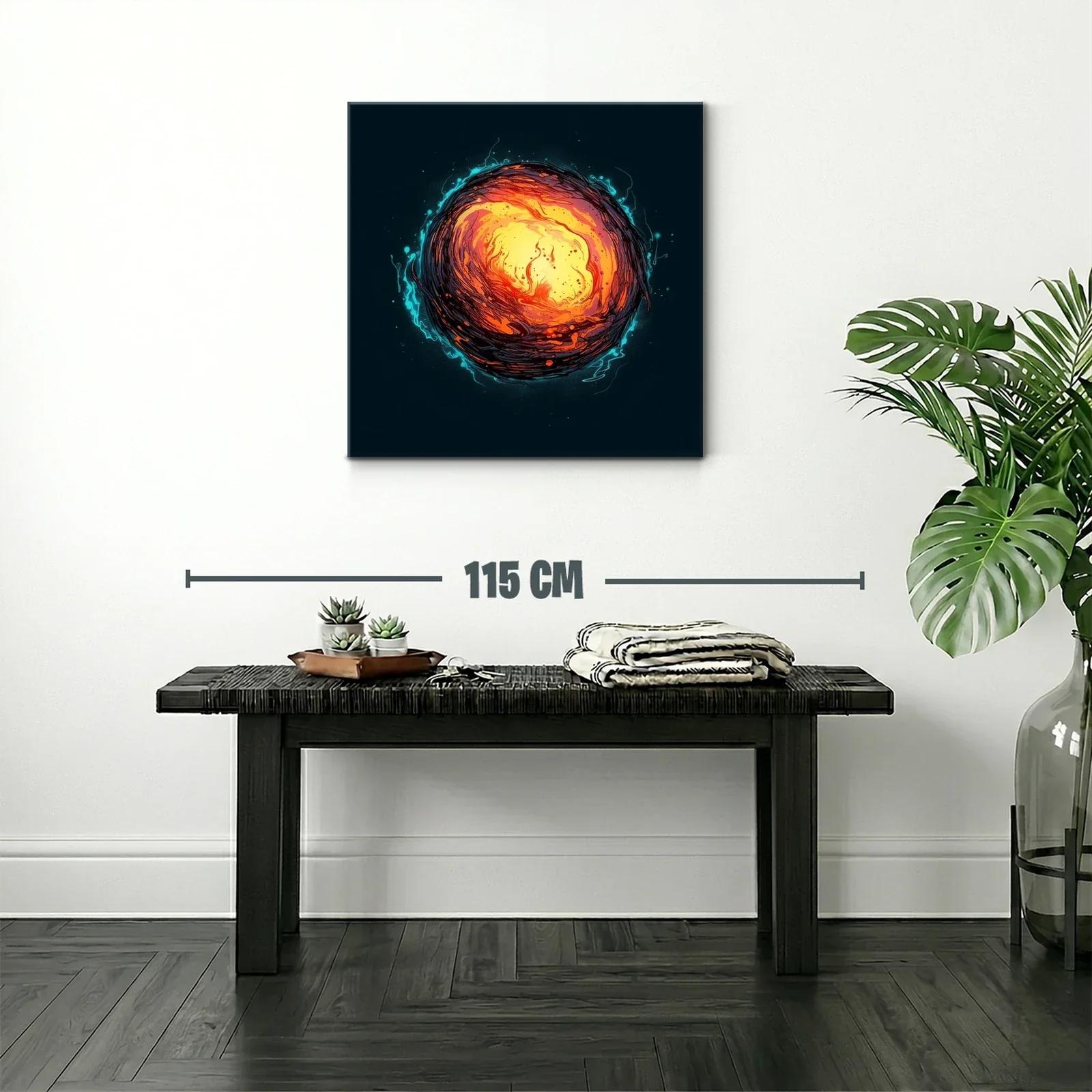 Explosión de energía cósmica en vibrantes tonos cálidos — miniatura 2