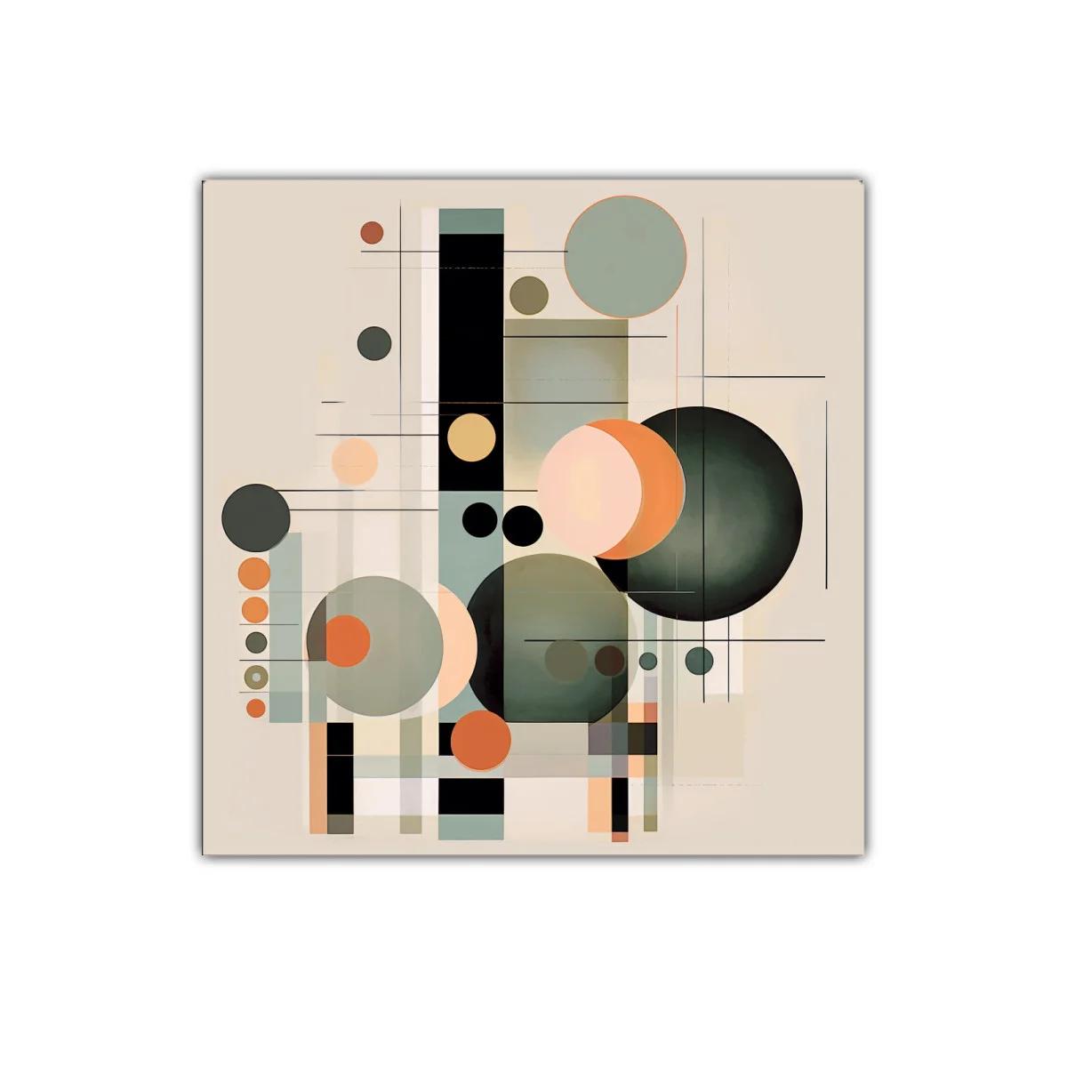 Composición geométrica con círculos y líneas sutiles — imagen principal