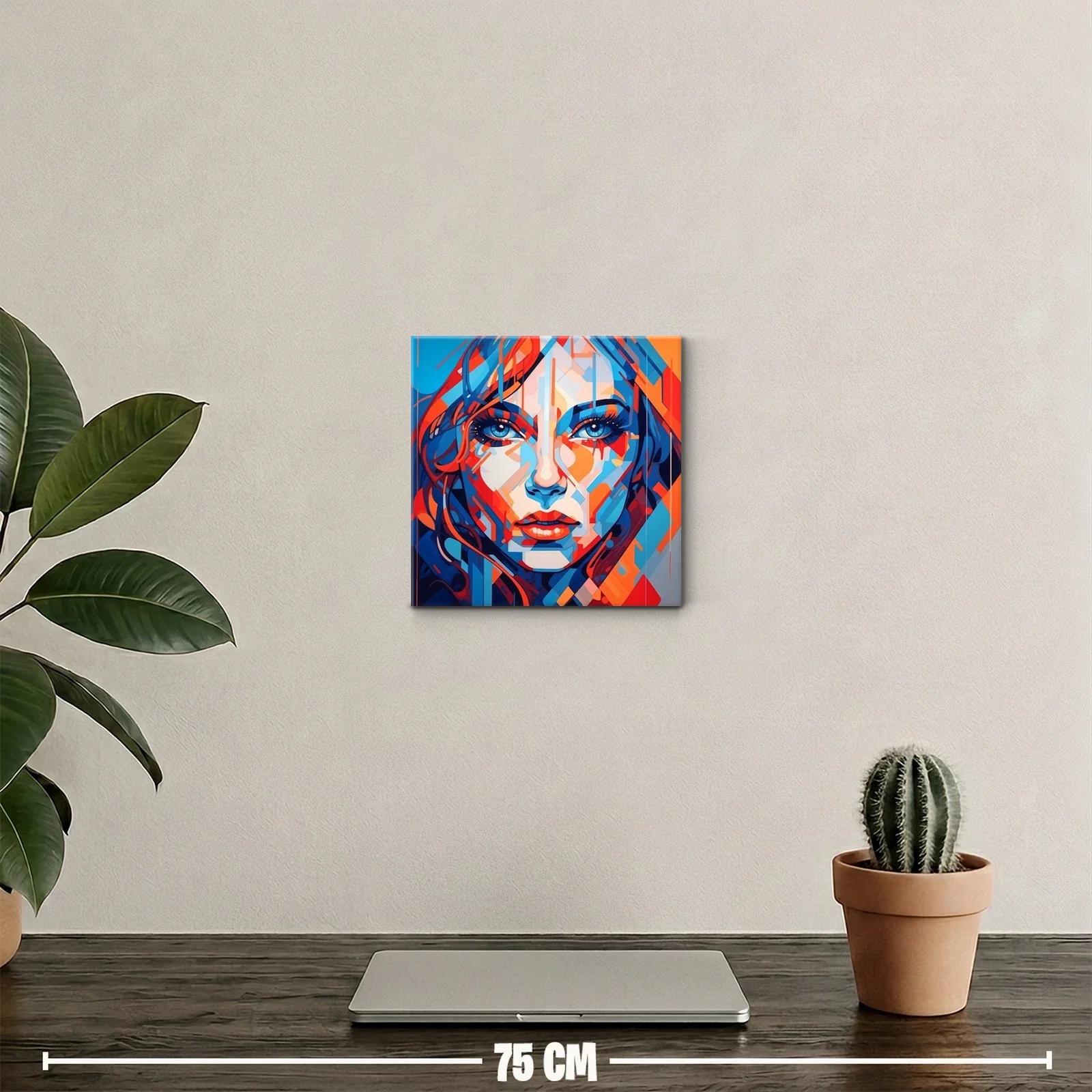 Retrato contemporáneo vibrante con contrastes intensos — miniatura 2