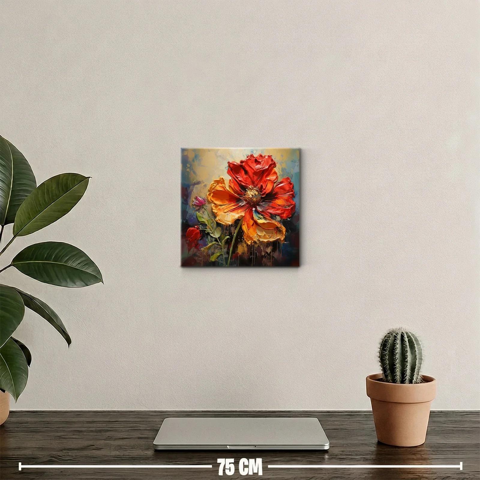 Flor intensa en tonos cálidos y vibrantes — miniatura 2