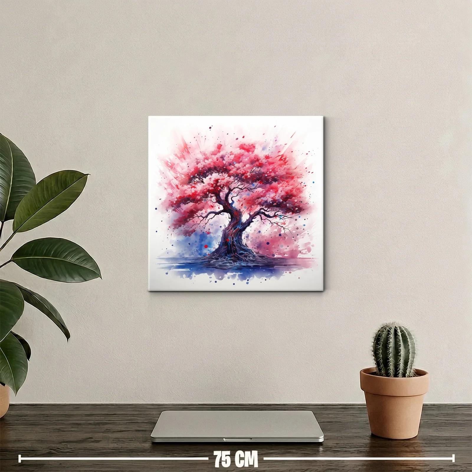 Árbol vibrante con tonos rosados y lilas llenos de vida — miniatura 2