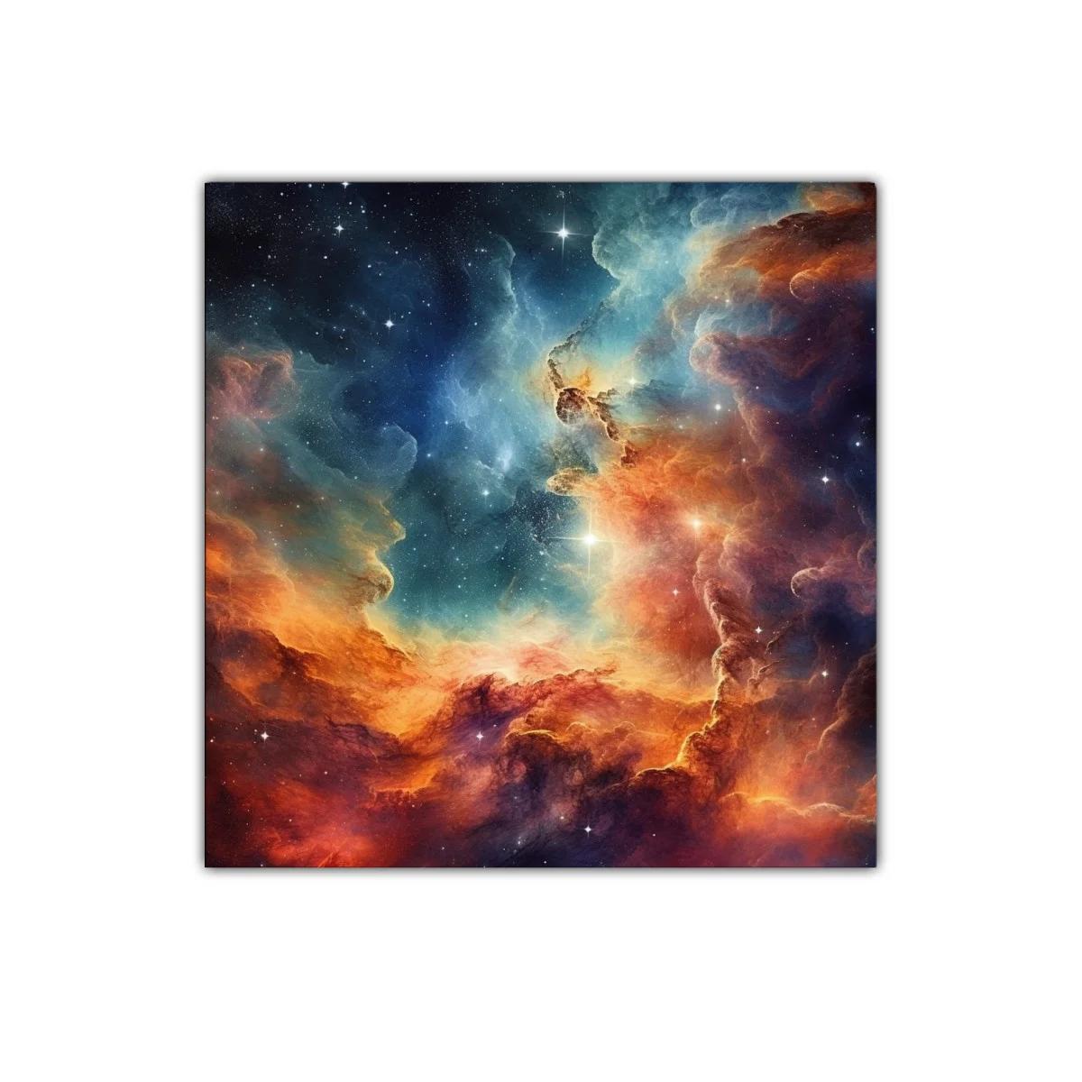 Cuadro decorativo nebulosa cósmica llena de color — miniatura 1