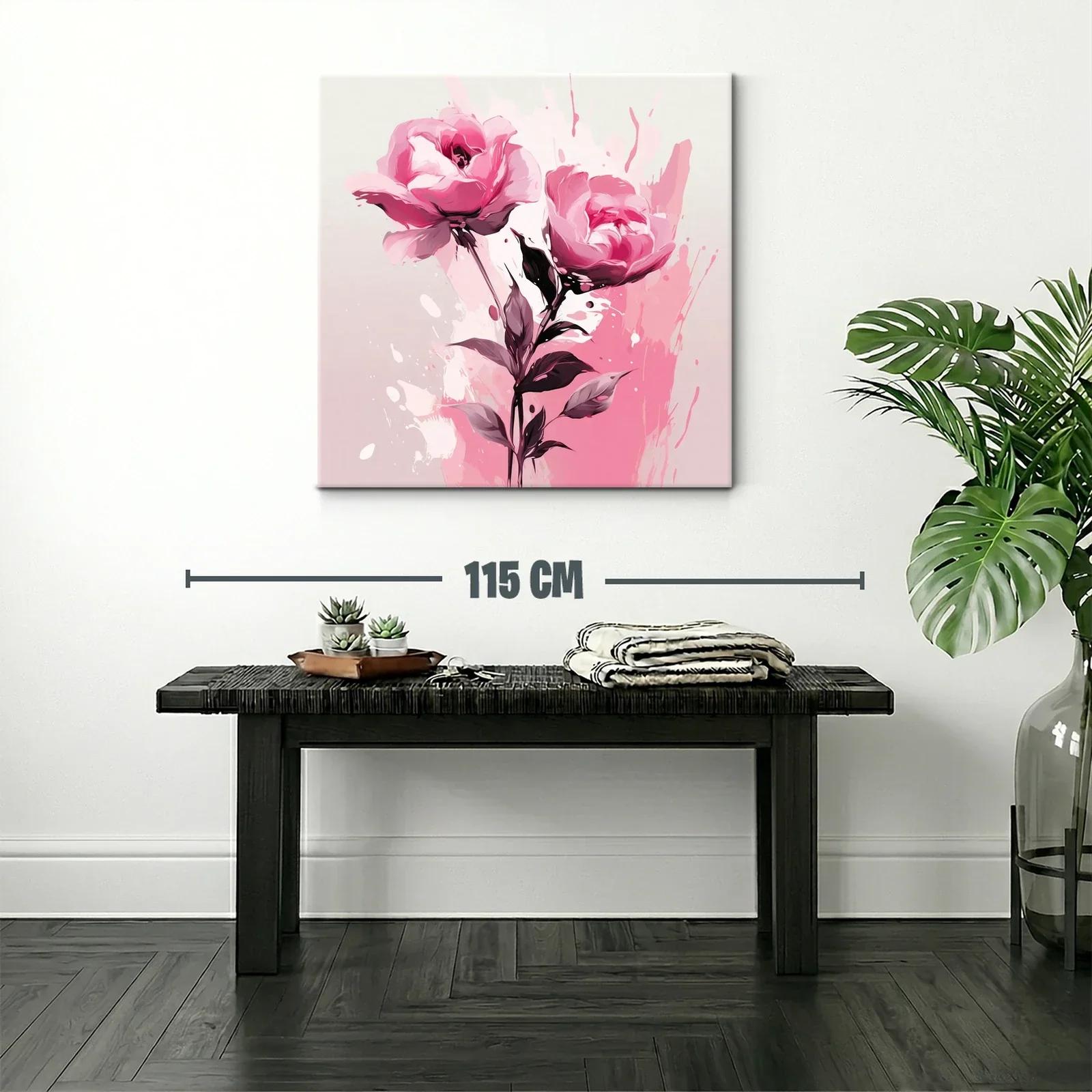 Elegancia floral con rosas en tonos rosas vibrantes — miniatura 2