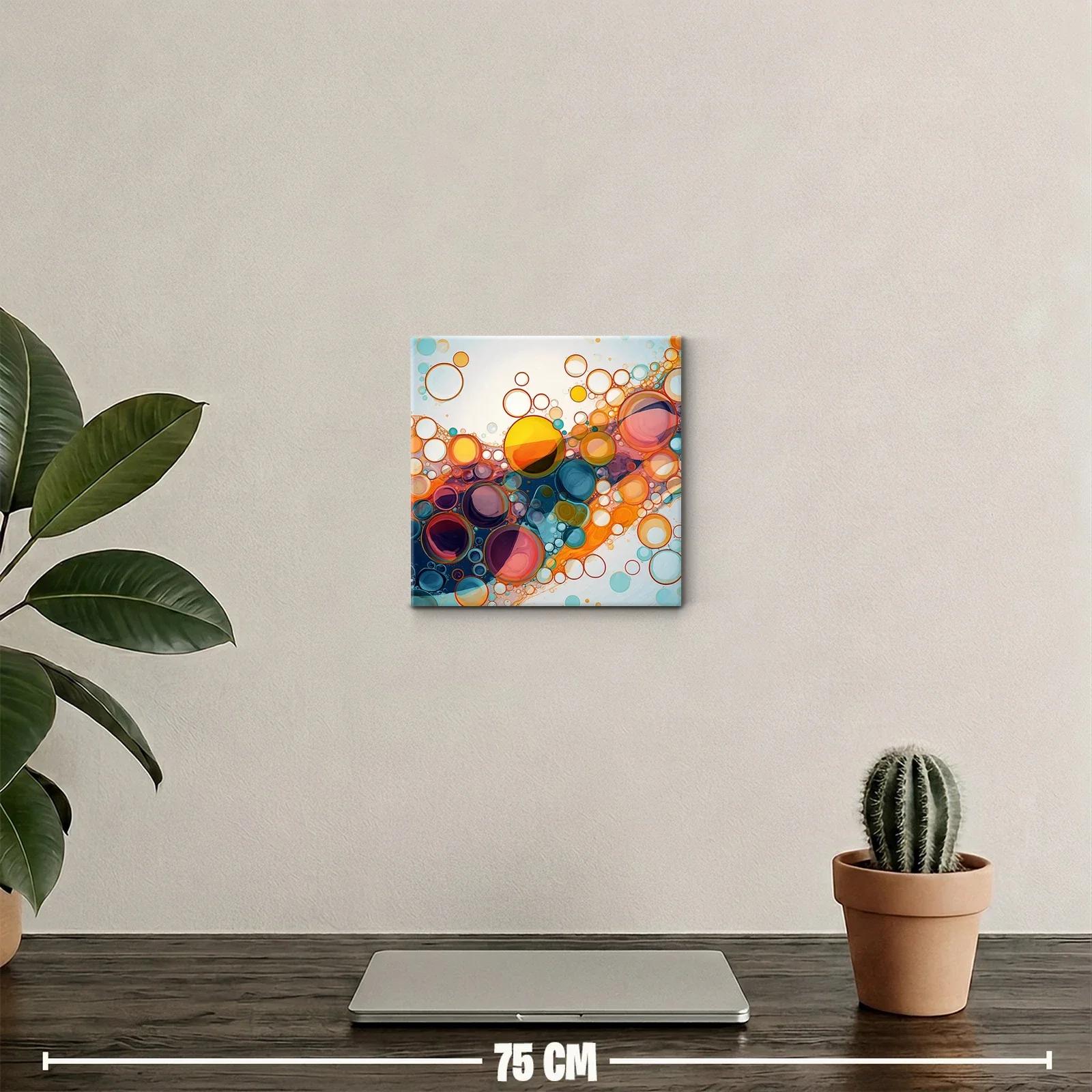 Composición vibrante con esferas en tonos cálidos y fríos — miniatura 2