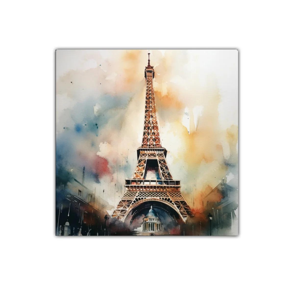 Cuadro Torre Eiffel con tonalidades cálidas y difusas — imagen principal